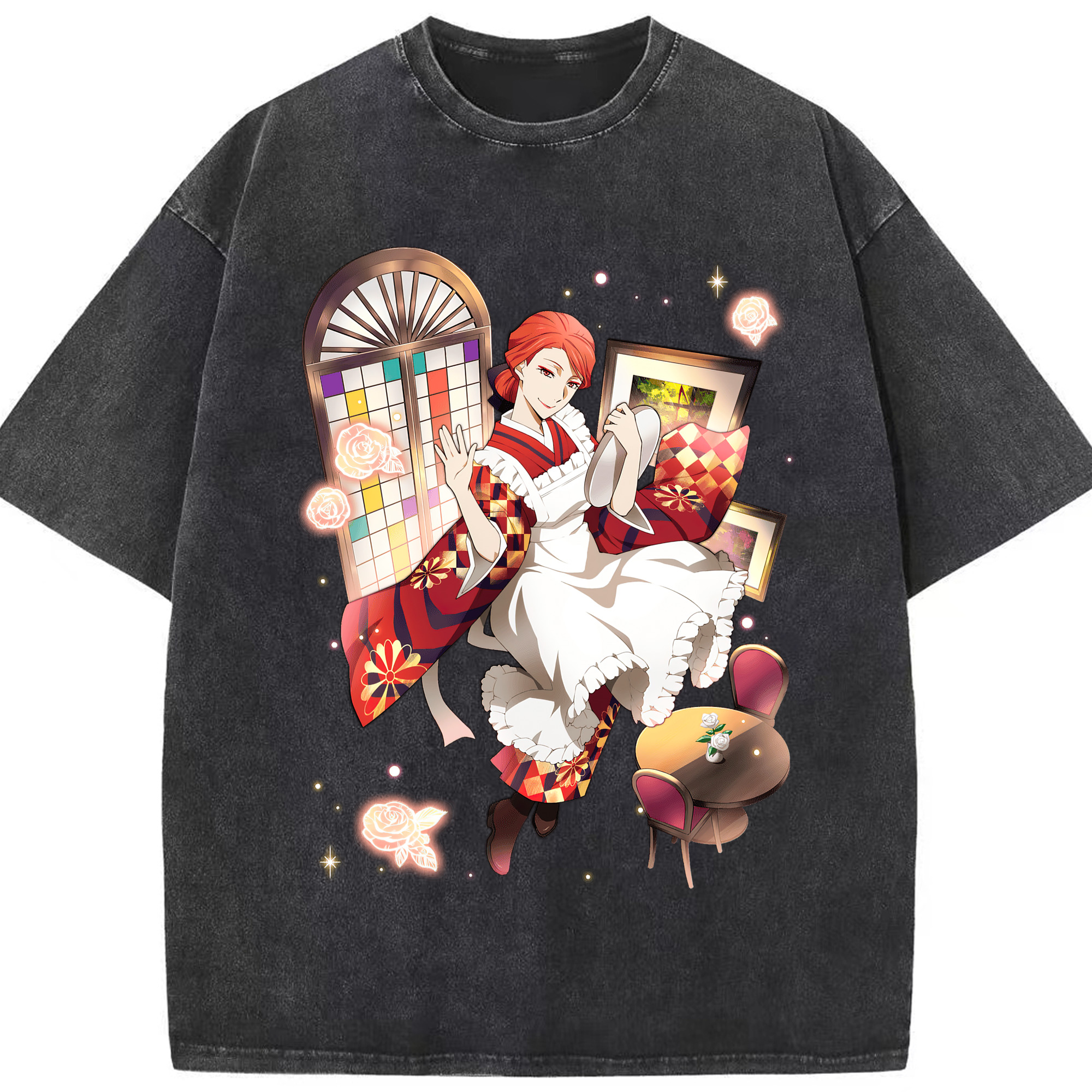 （画像用） 文豪ストレイドッグス Bungo Stray Dogs 綿100% ヴィンテージ風 半袖Tシャツ（フロントプリント）