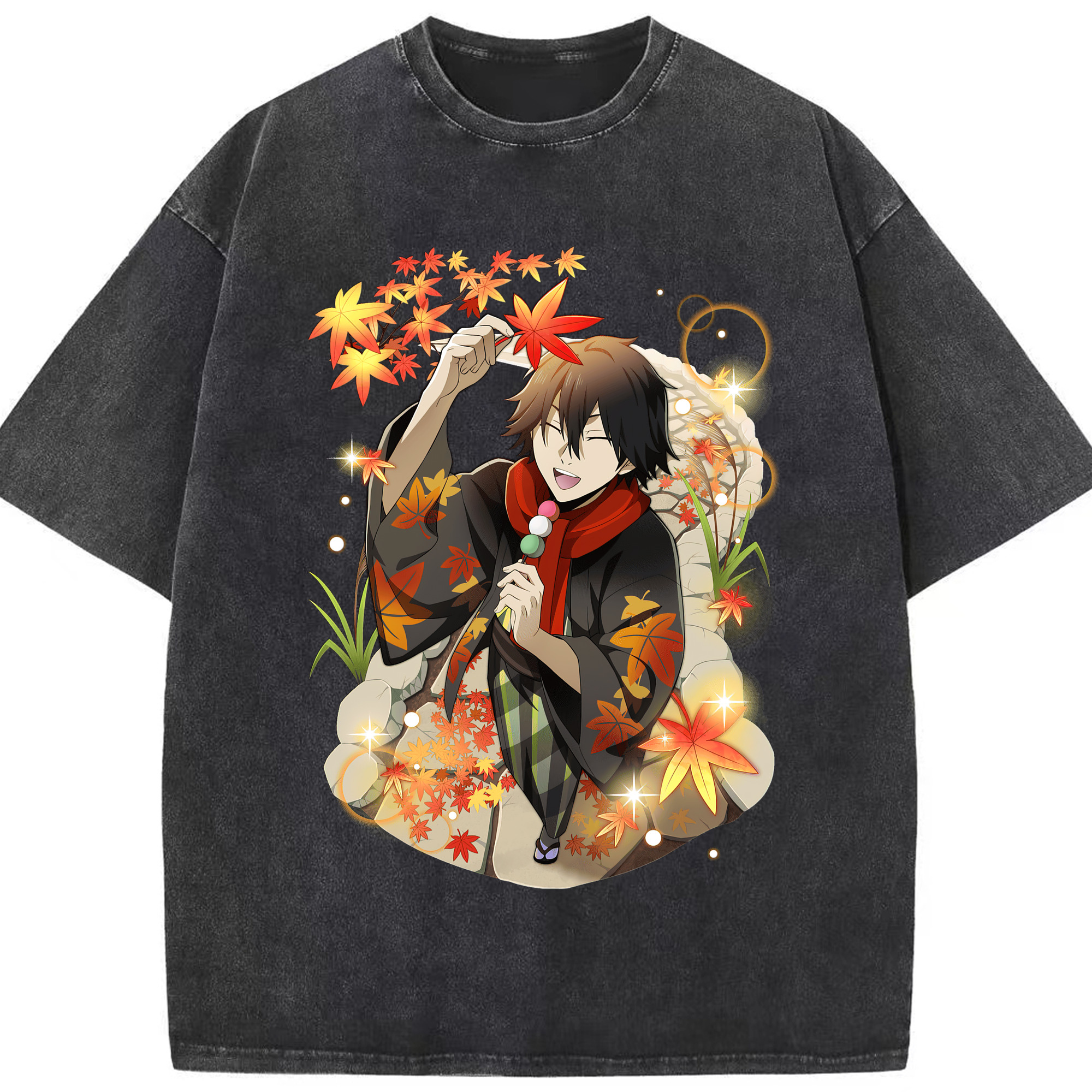 （画像用） 文豪ストレイドッグス Bungo Stray Dogs 綿100% ヴィンテージ風 半袖Tシャツ（フロントプリント）