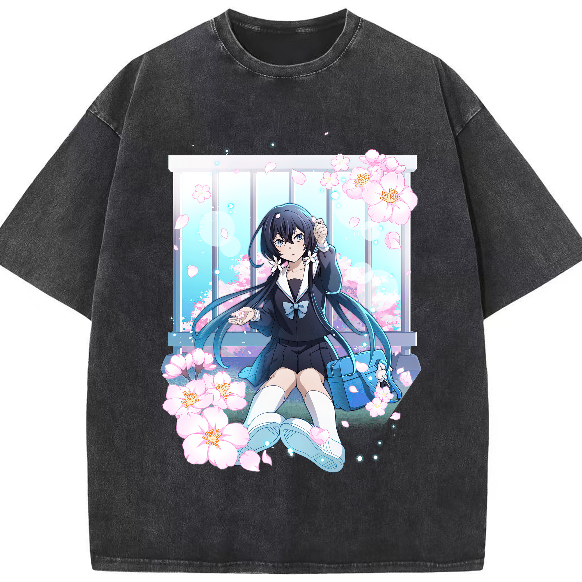 （画像用） 文豪ストレイドッグス Bungo Stray Dogs 綿100% ヴィンテージ風 半袖Tシャツ（フロントプリント）