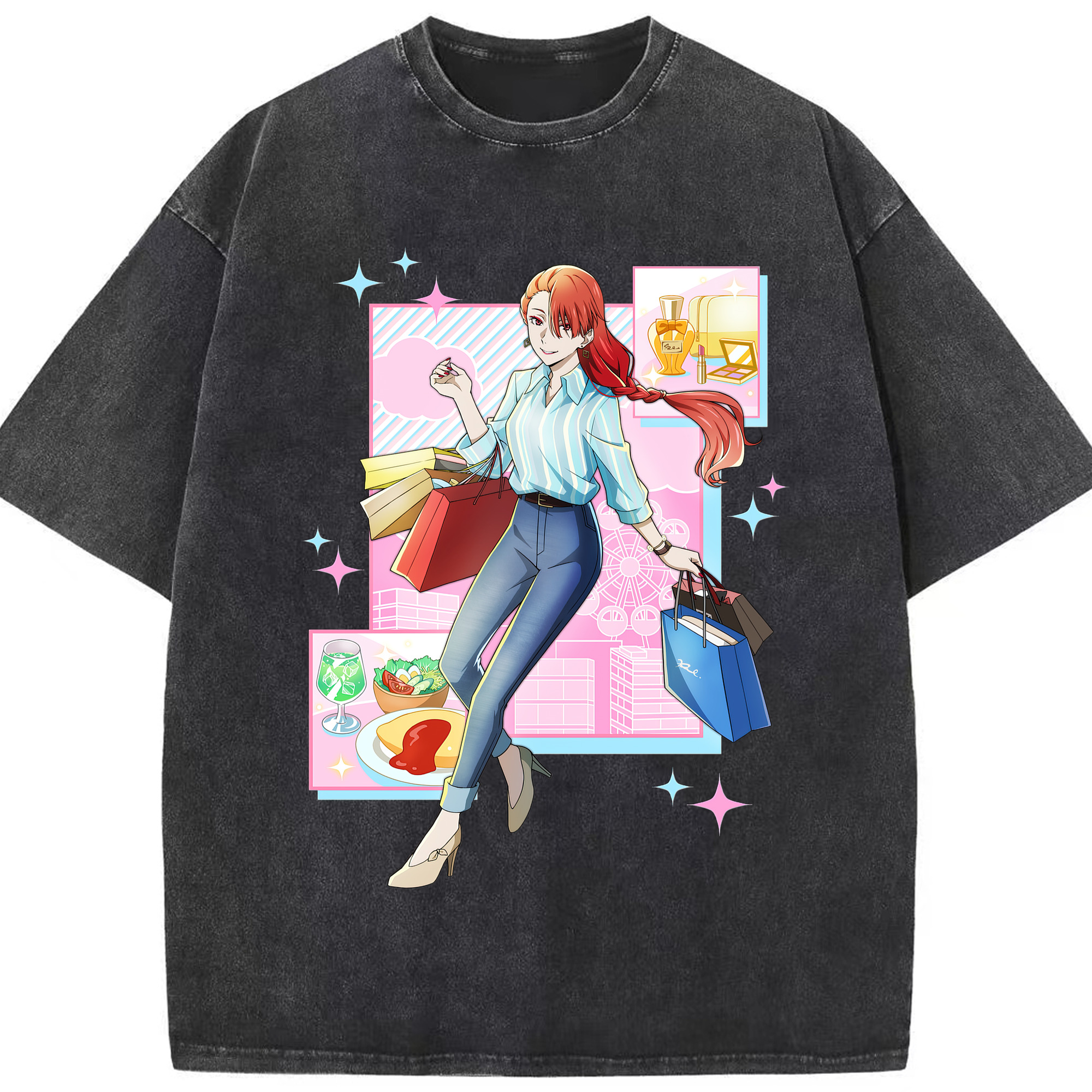 （画像用） 文豪ストレイドッグス Bungo Stray Dogs 綿100% ヴィンテージ風 半袖Tシャツ（フロントプリント）