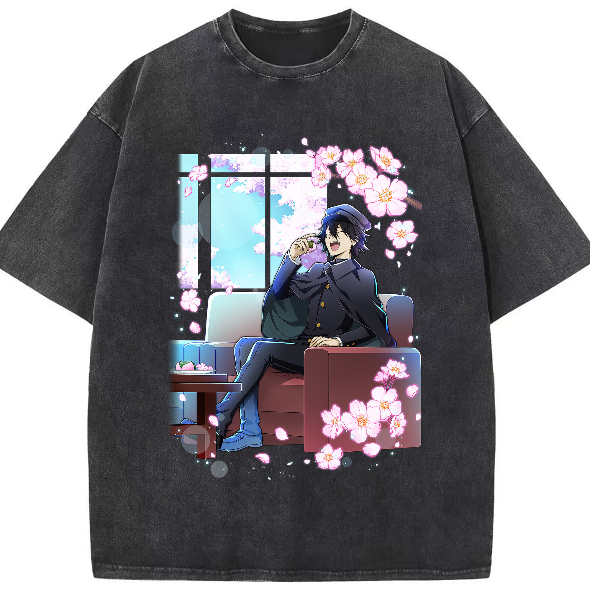 （画像用） 文豪ストレイドッグス Bungo Stray Dogs 綿100% ヴィンテージ風 半袖Tシャツ（フロントプリント）