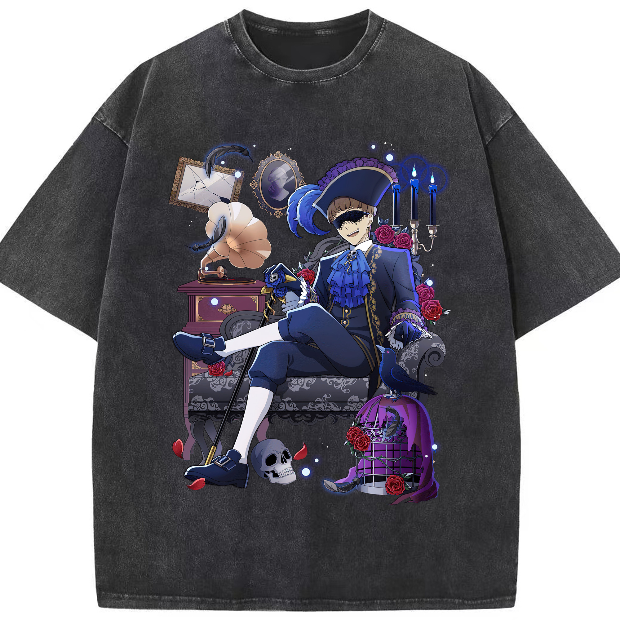 （画像用） 文豪ストレイドッグス Bungo Stray Dogs 綿100% ヴィンテージ風 半袖Tシャツ（フロントプリント）