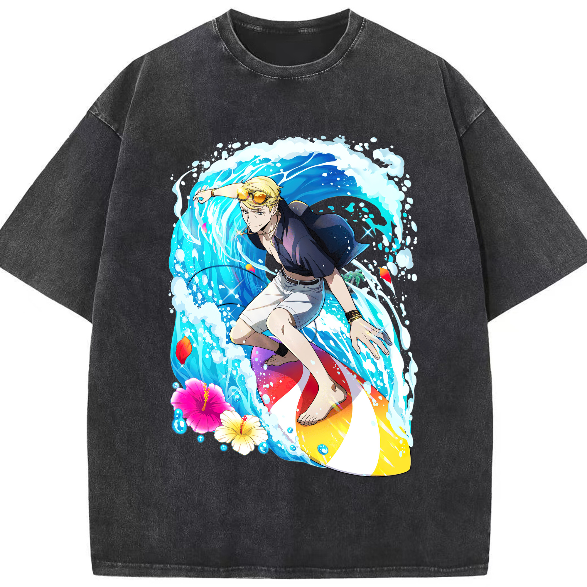 （画像用） 文豪ストレイドッグス Bungo Stray Dogs 綿100% ヴィンテージ風 半袖Tシャツ（フロントプリント）