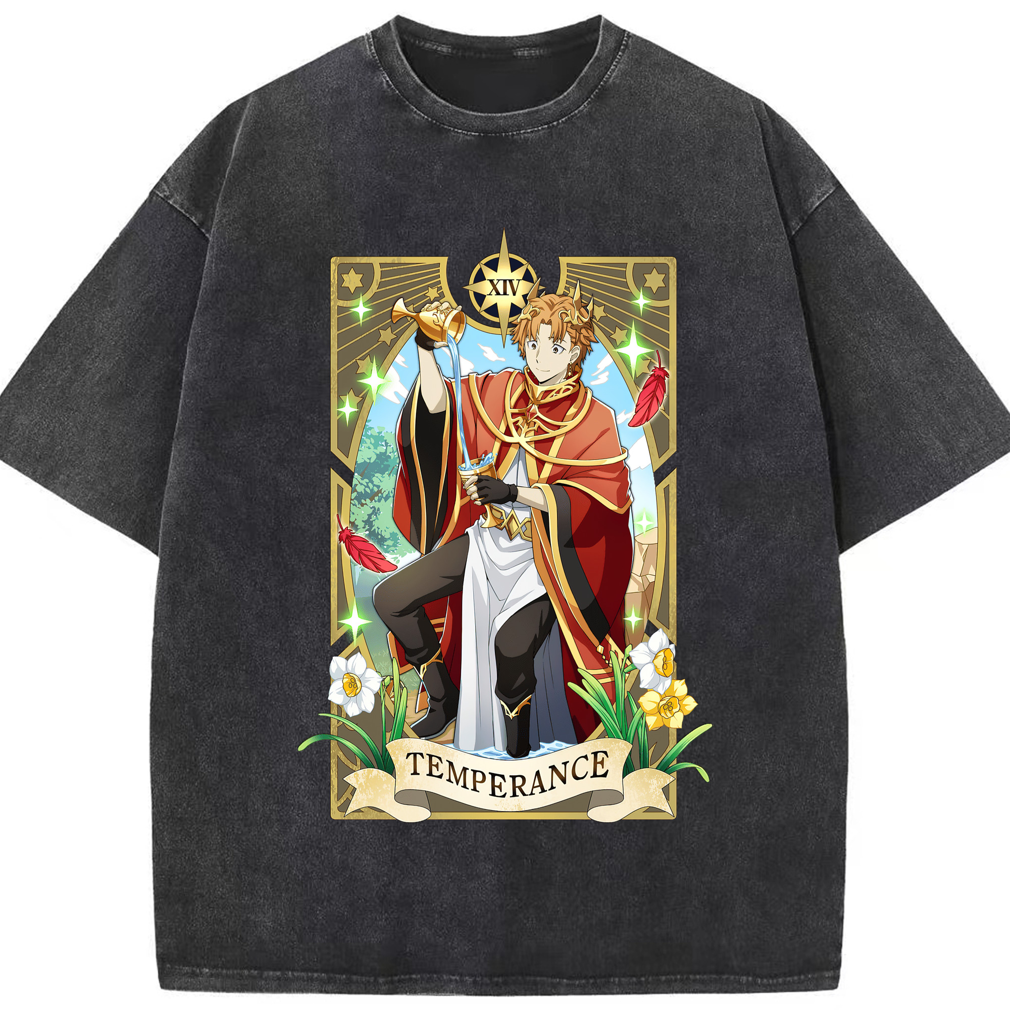 （画像用） 文豪ストレイドッグス Bungo Stray Dogs 綿100% ヴィンテージ風 半袖Tシャツ（フロントプリント）
