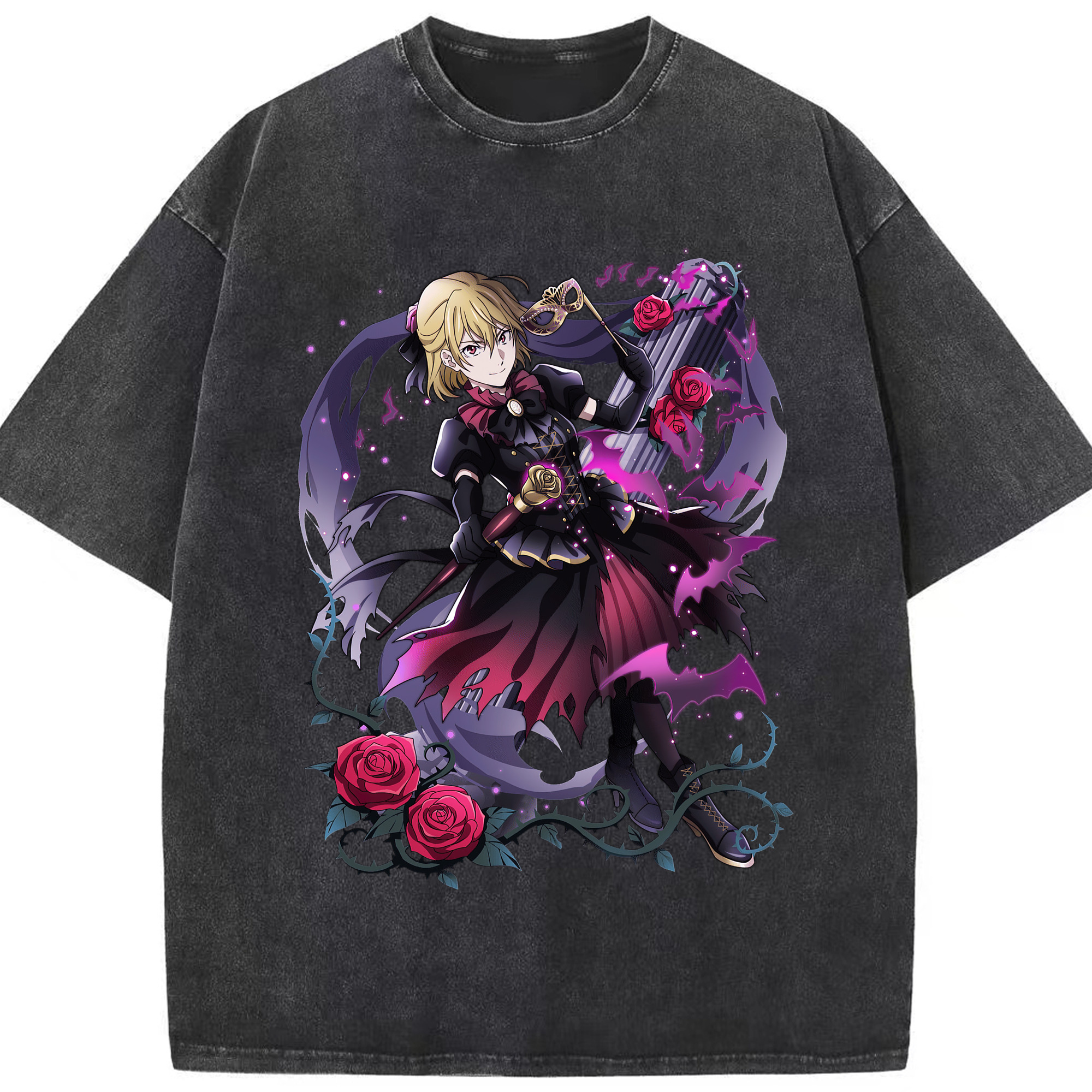 （画像用） 文豪ストレイドッグス Bungo Stray Dogs 綿100% ヴィンテージ風 半袖Tシャツ（フロントプリント）