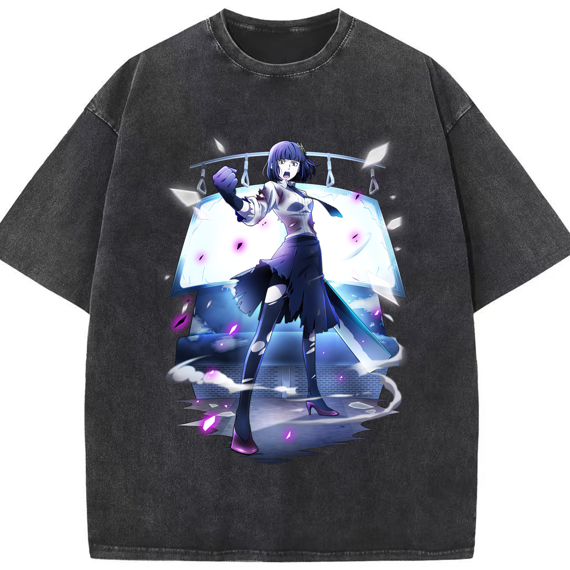 （画像用） 文豪ストレイドッグス Bungo Stray Dogs 綿100% ヴィンテージ風 半袖Tシャツ（フロントプリント）