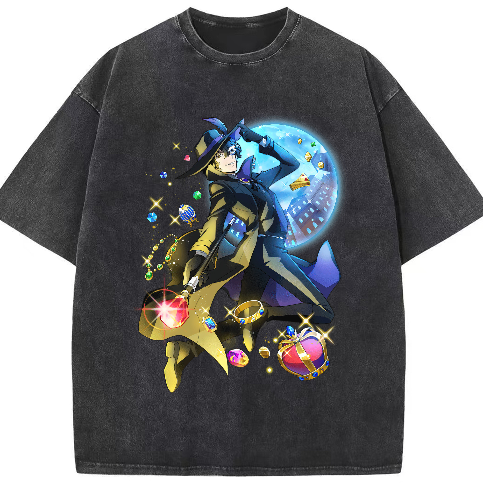 （画像用） 文豪ストレイドッグス Bungo Stray Dogs 綿100% ヴィンテージ風 半袖Tシャツ（フロントプリント）