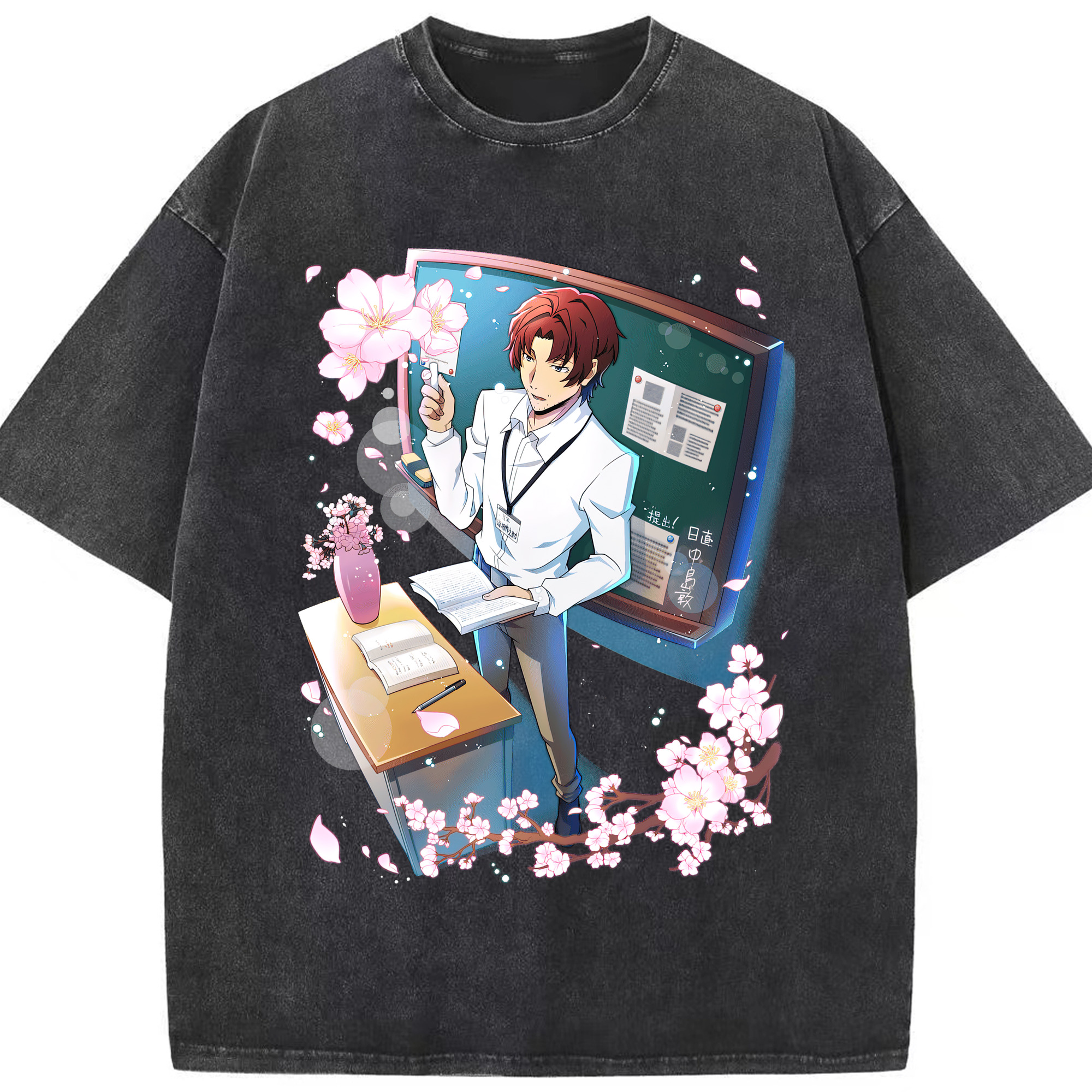 （画像用） 文豪ストレイドッグス Bungo Stray Dogs 綿100% ヴィンテージ風 半袖Tシャツ（フロントプリント）