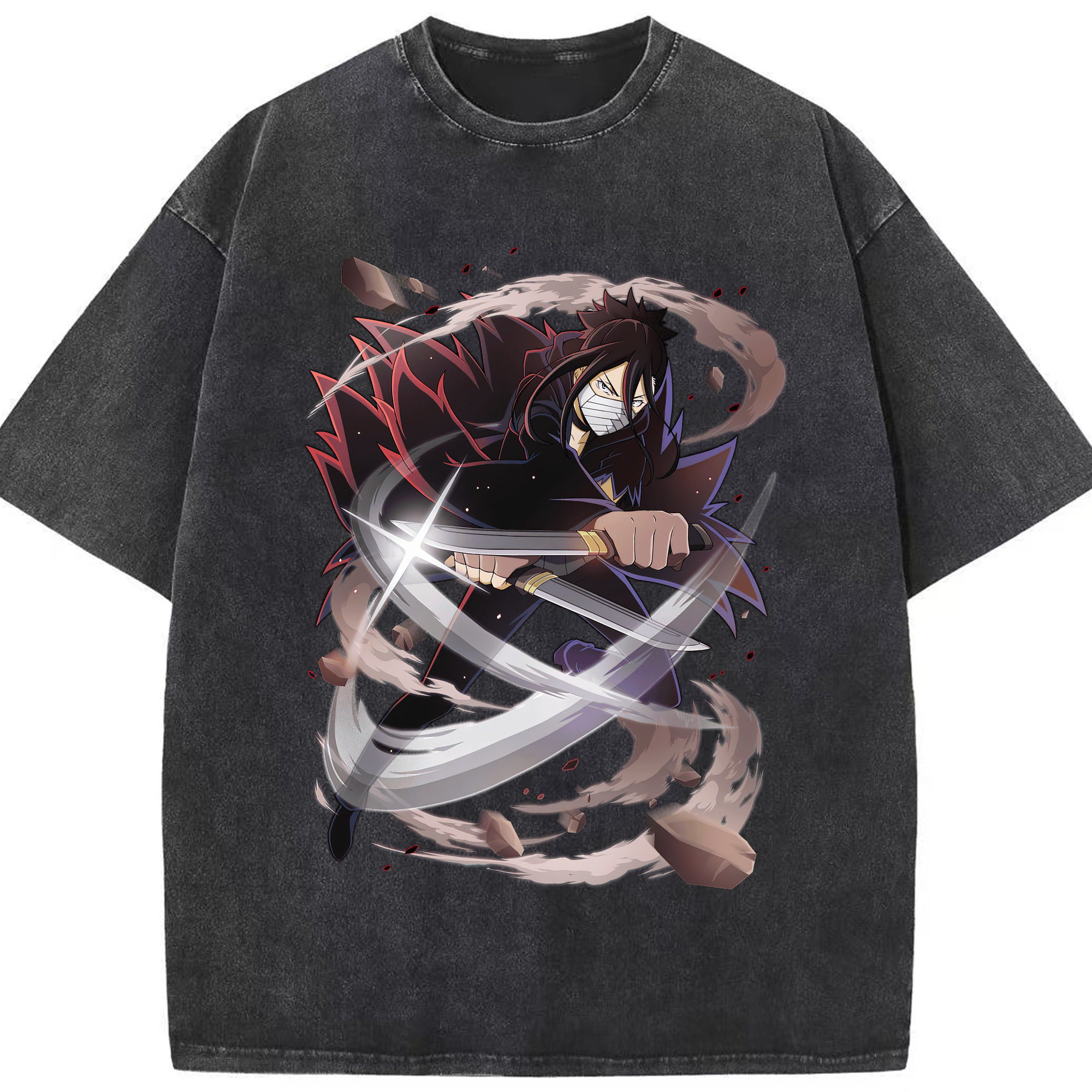 （画像用） 文豪ストレイドッグス Bungo Stray Dogs 綿100% ヴィンテージ風 半袖Tシャツ（フロントプリント）
