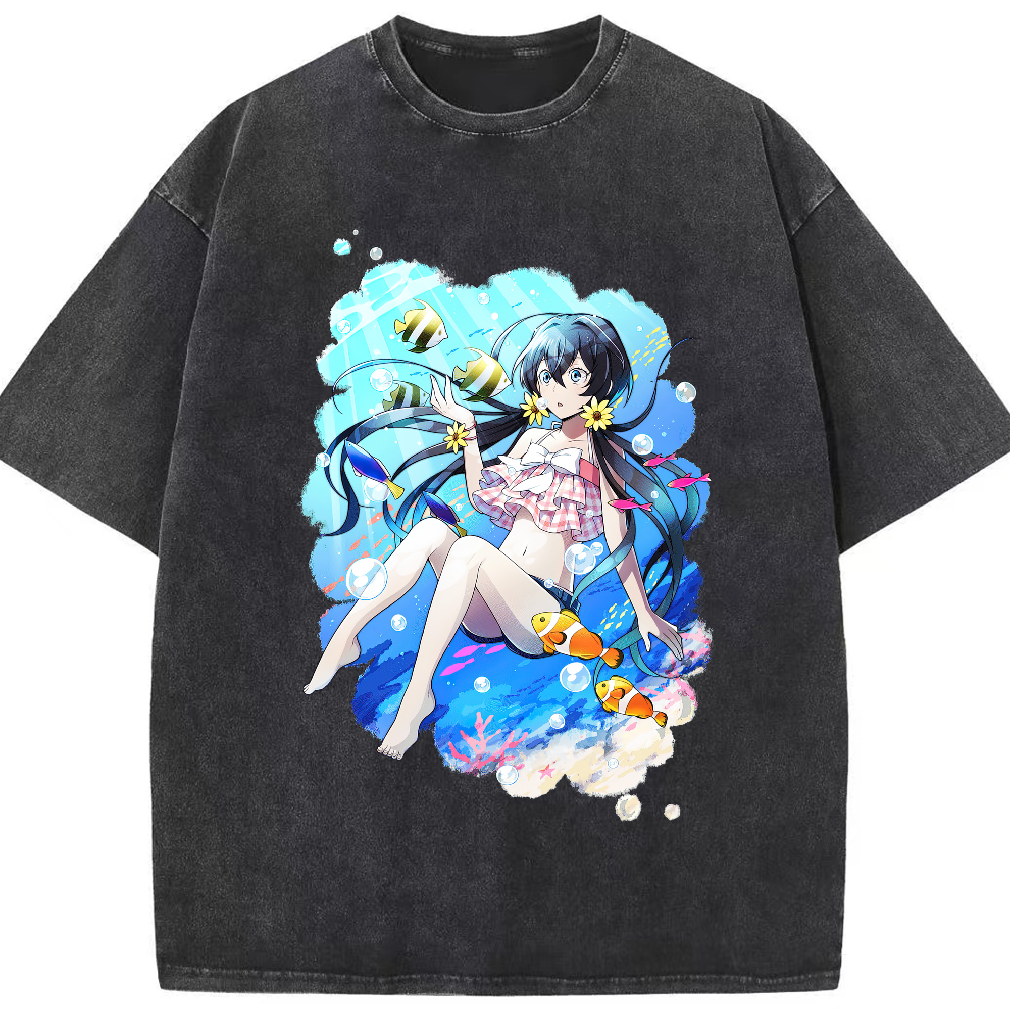 （画像用） 文豪ストレイドッグス Bungo Stray Dogs 綿100% ヴィンテージ風 半袖Tシャツ（フロントプリント）