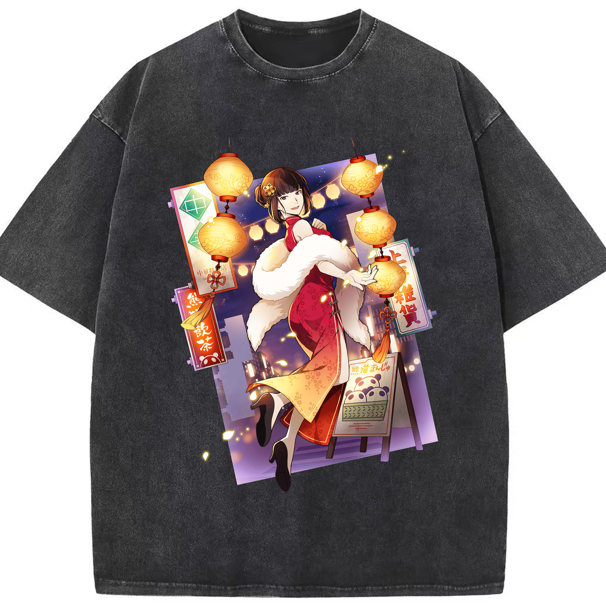 （画像用） 文豪ストレイドッグス Bungo Stray Dogs 綿100% ヴィンテージ風 半袖Tシャツ（フロントプリント）