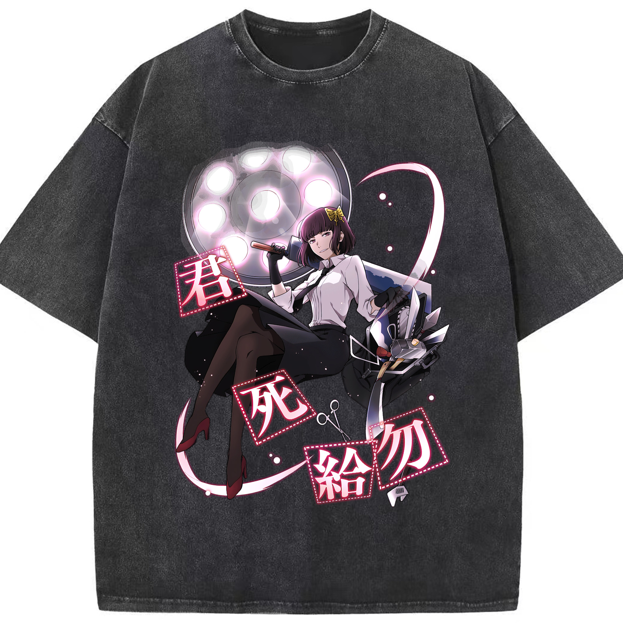 （画像用） 文豪ストレイドッグス Bungo Stray Dogs 綿100% ヴィンテージ風 半袖Tシャツ（フロントプリント）