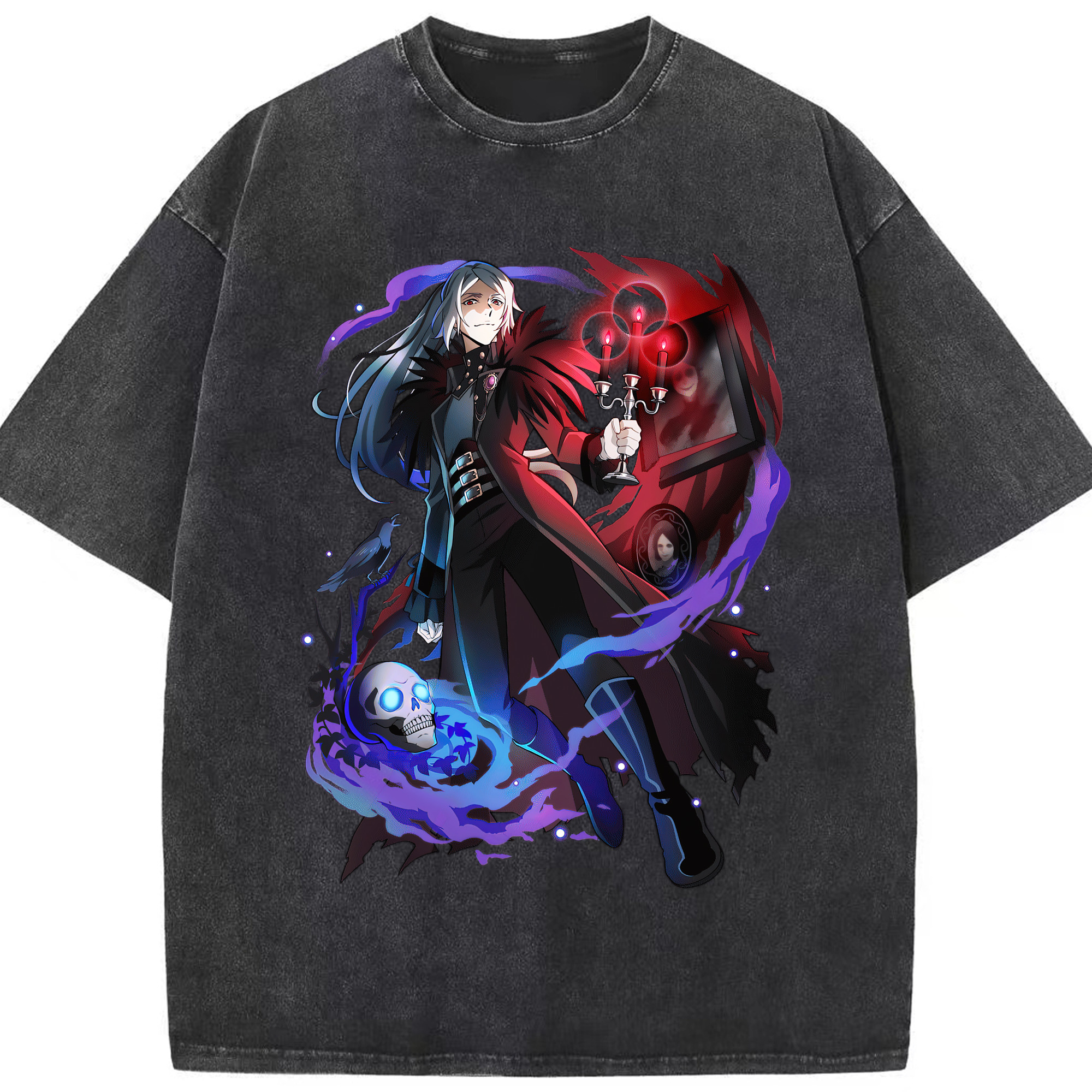 （画像用） 文豪ストレイドッグス Bungo Stray Dogs 綿100% ヴィンテージ風 半袖Tシャツ（フロントプリント）