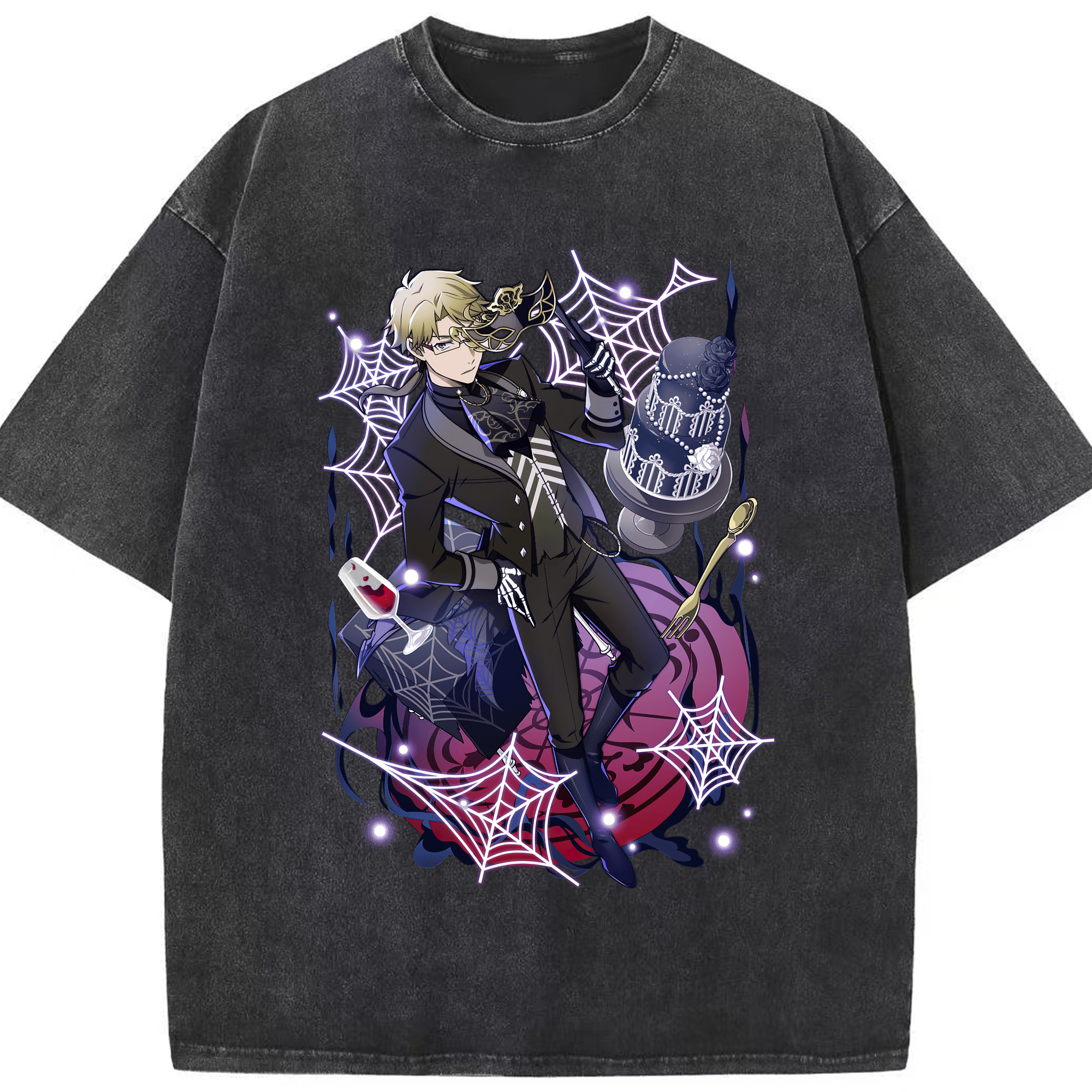 （画像用） 文豪ストレイドッグス Bungo Stray Dogs 綿100% ヴィンテージ風 半袖Tシャツ（フロントプリント）