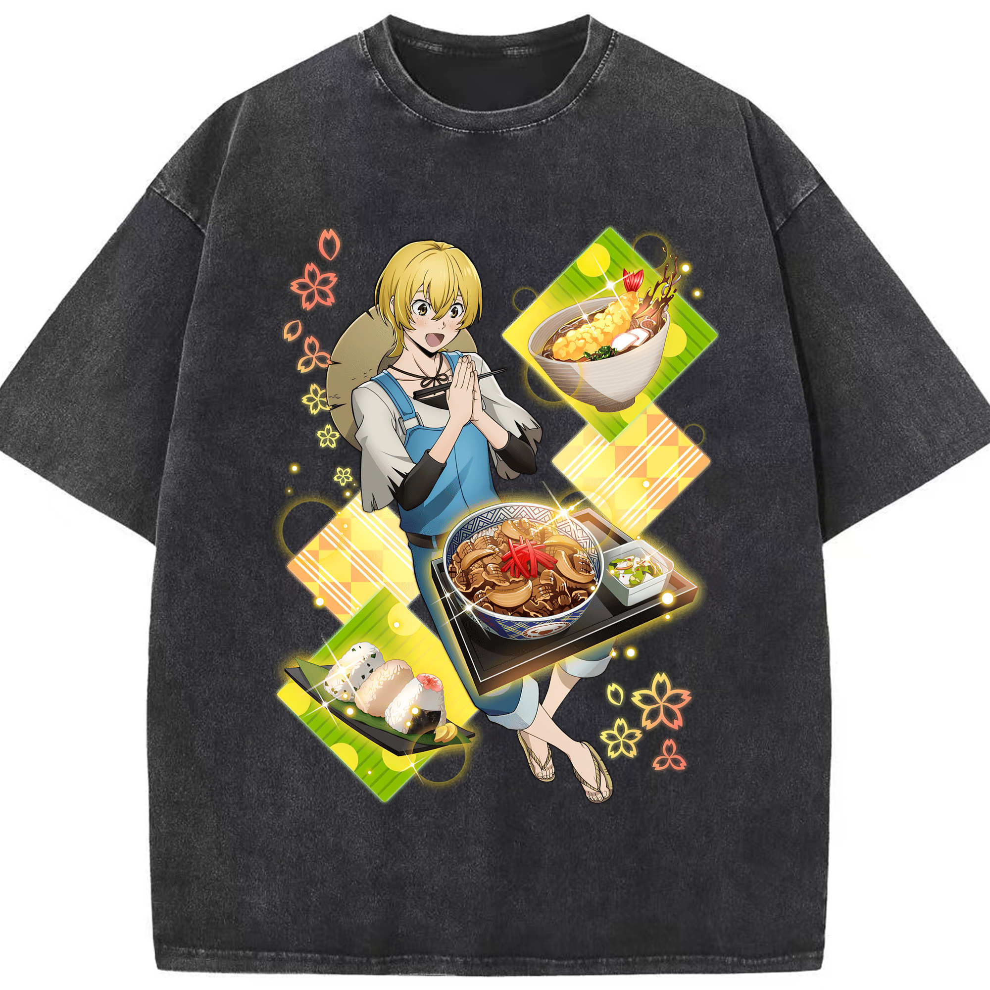 （画像用） 文豪ストレイドッグス Bungo Stray Dogs 綿100% ヴィンテージ風 半袖Tシャツ（フロントプリント）