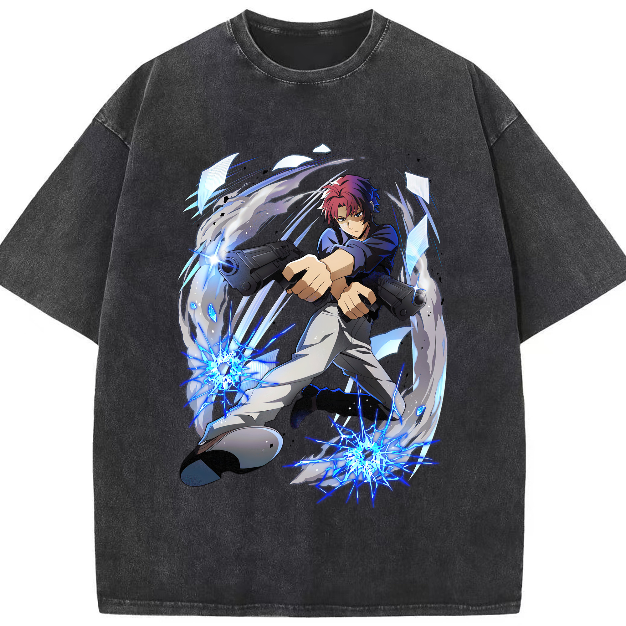 （画像用） 文豪ストレイドッグス Bungo Stray Dogs 綿100% ヴィンテージ風 半袖Tシャツ（フロントプリント）