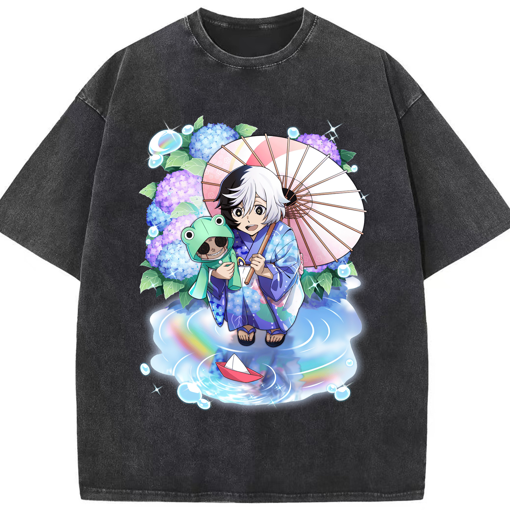 （画像用） 文豪ストレイドッグス Bungo Stray Dogs 綿100% ヴィンテージ風 半袖Tシャツ（フロントプリント）