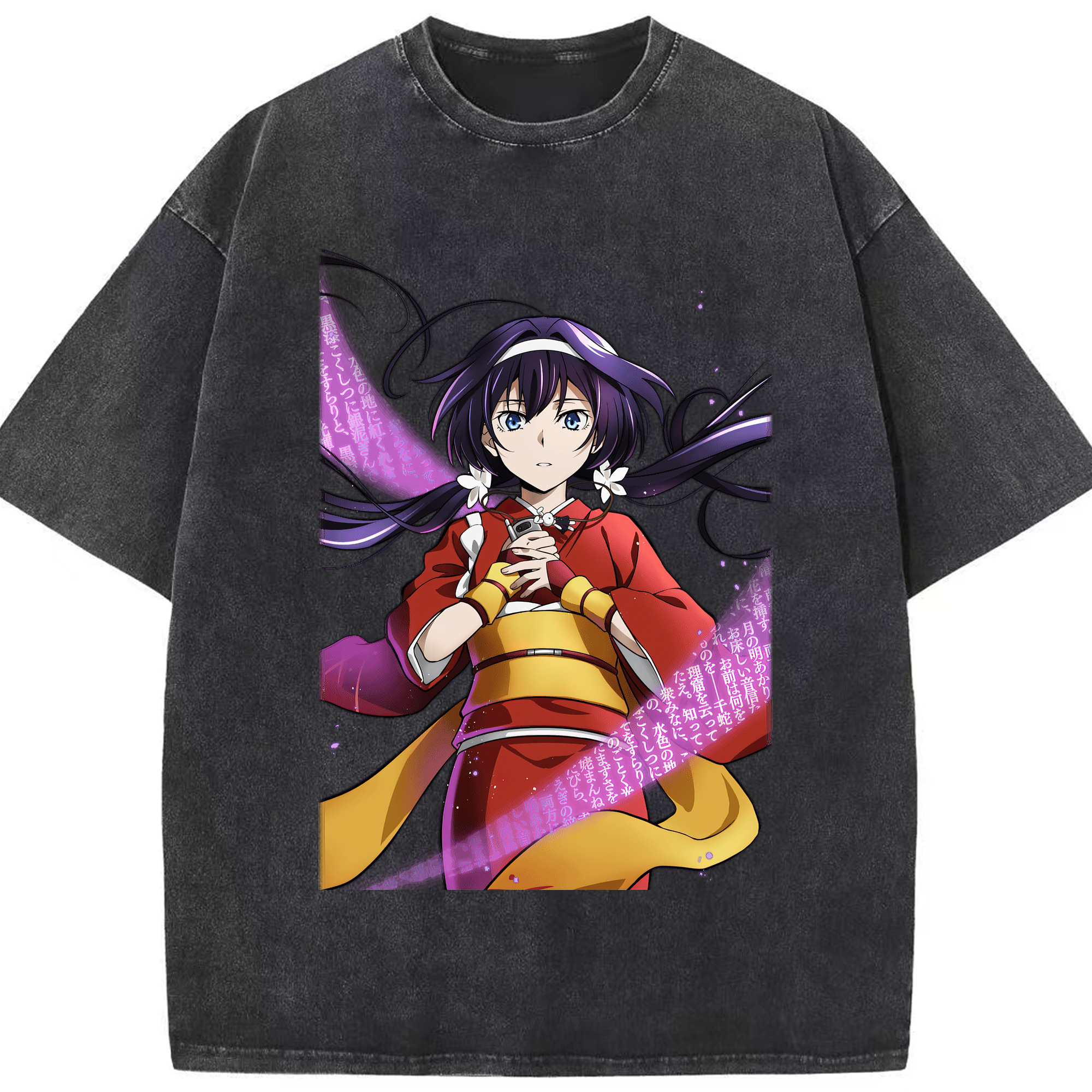 （画像用） 文豪ストレイドッグス Bungo Stray Dogs 綿100% ヴィンテージ風 半袖Tシャツ（フロントプリント）