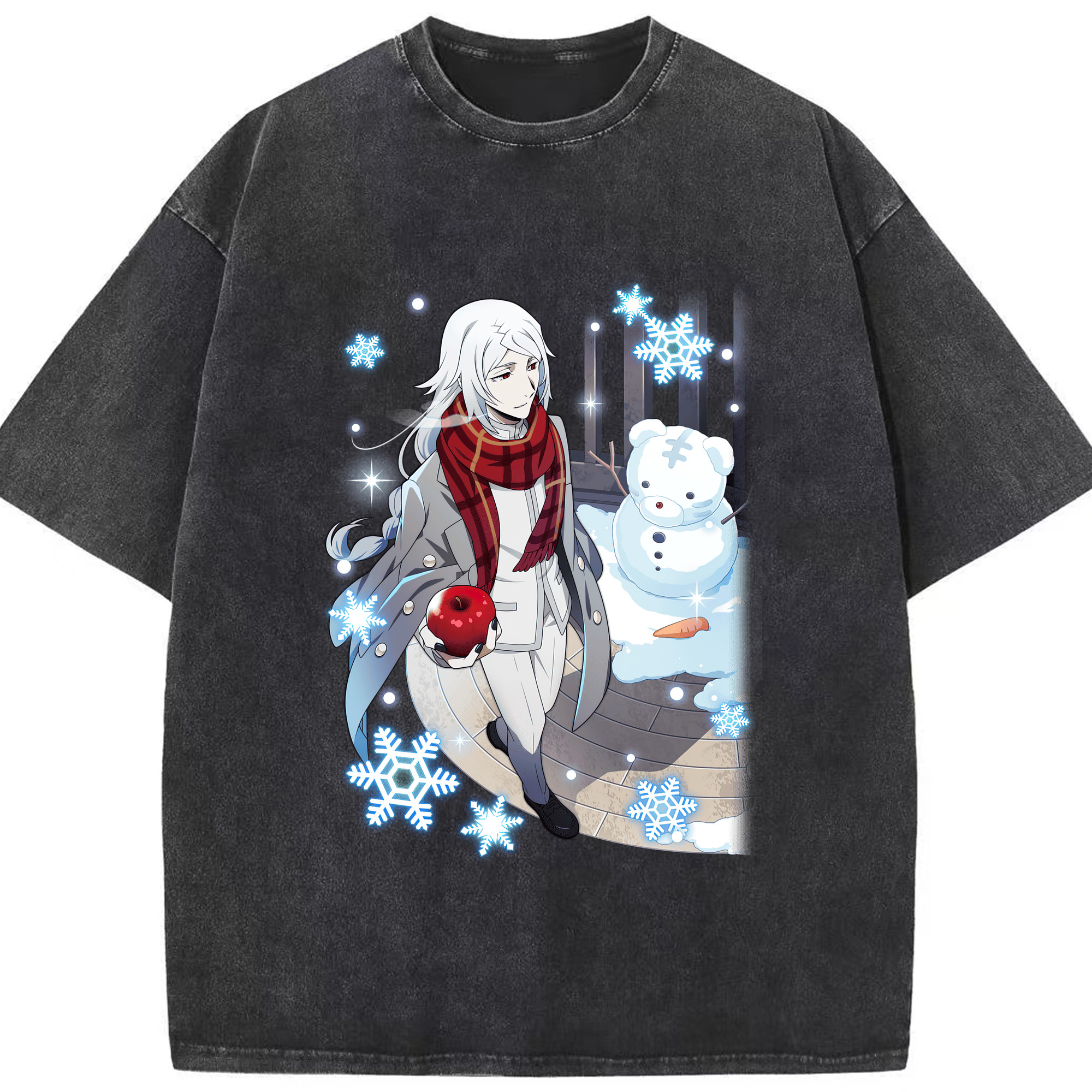（画像用） 文豪ストレイドッグス Bungo Stray Dogs 綿100% ヴィンテージ風 半袖Tシャツ（フロントプリント）