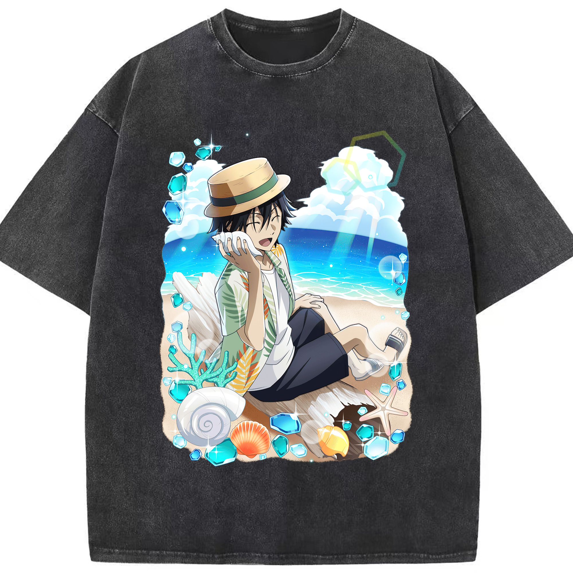 （画像用） 文豪ストレイドッグス Bungo Stray Dogs 綿100% ヴィンテージ風 半袖Tシャツ（フロントプリント）