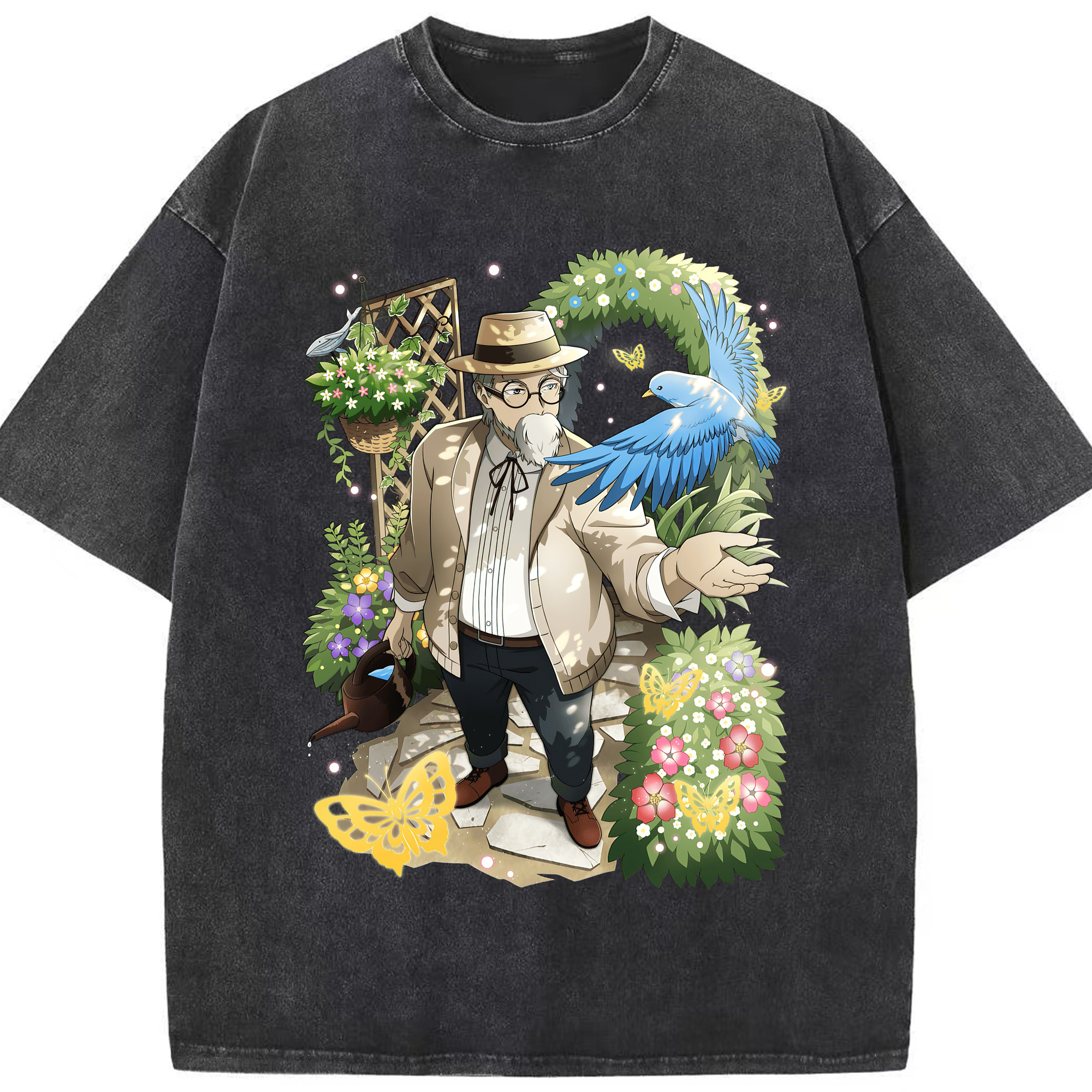 （画像用） 文豪ストレイドッグス Bungo Stray Dogs 綿100% ヴィンテージ風 半袖Tシャツ（フロントプリント）