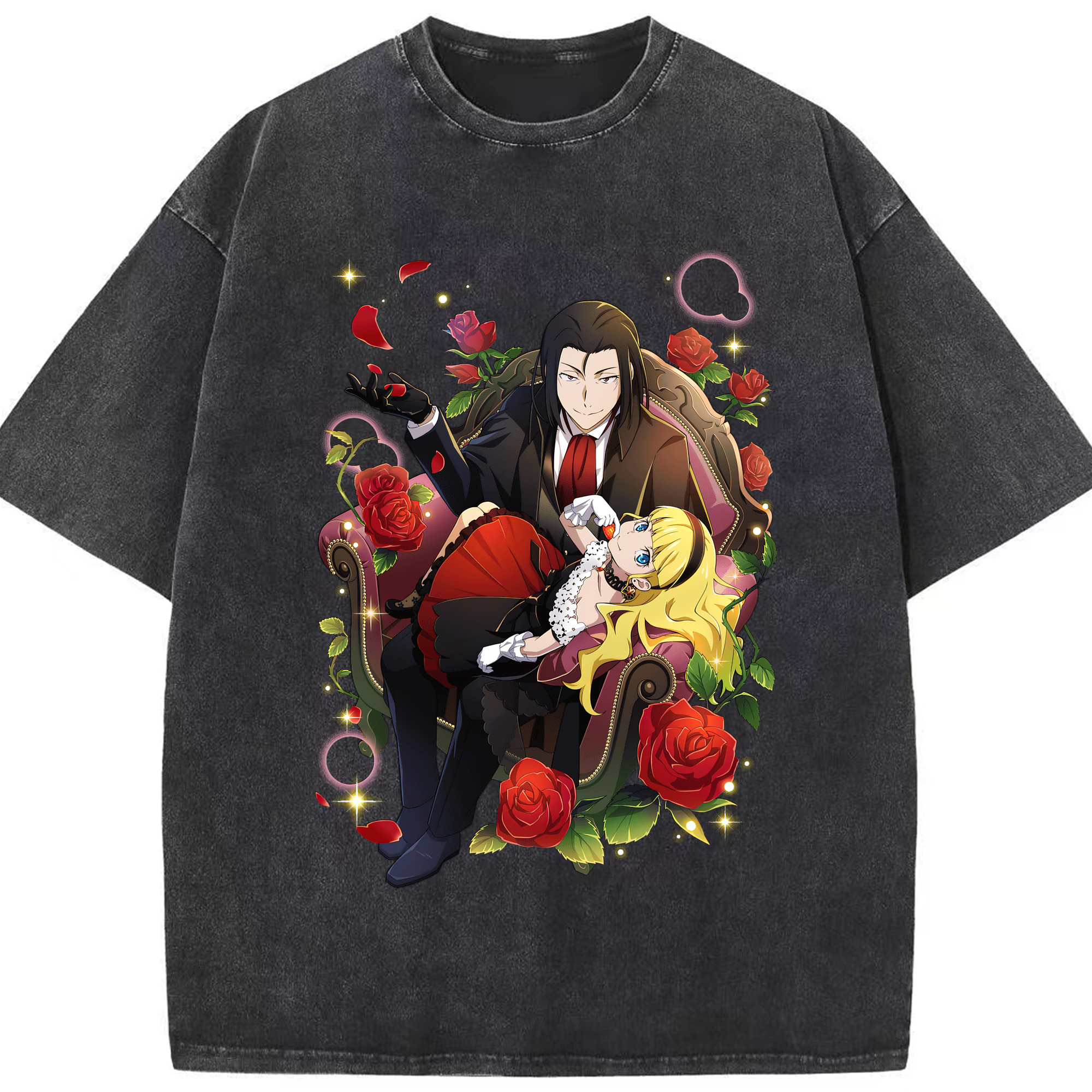 （画像用） 文豪ストレイドッグス Bungo Stray Dogs 綿100% ヴィンテージ風 半袖Tシャツ（フロントプリント）