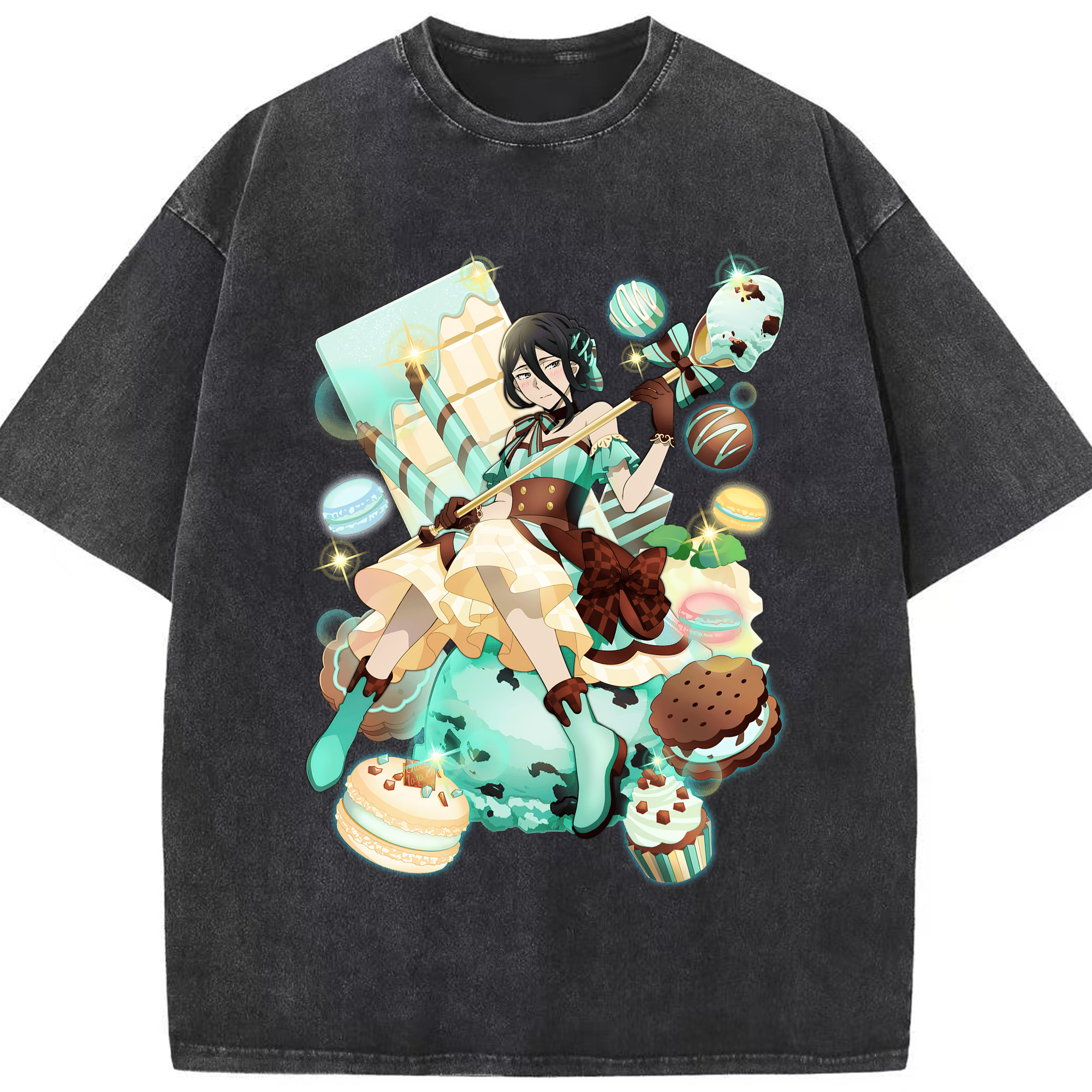 （画像用） 文豪ストレイドッグス Bungo Stray Dogs 綿100% ヴィンテージ風 半袖Tシャツ（フロントプリント）