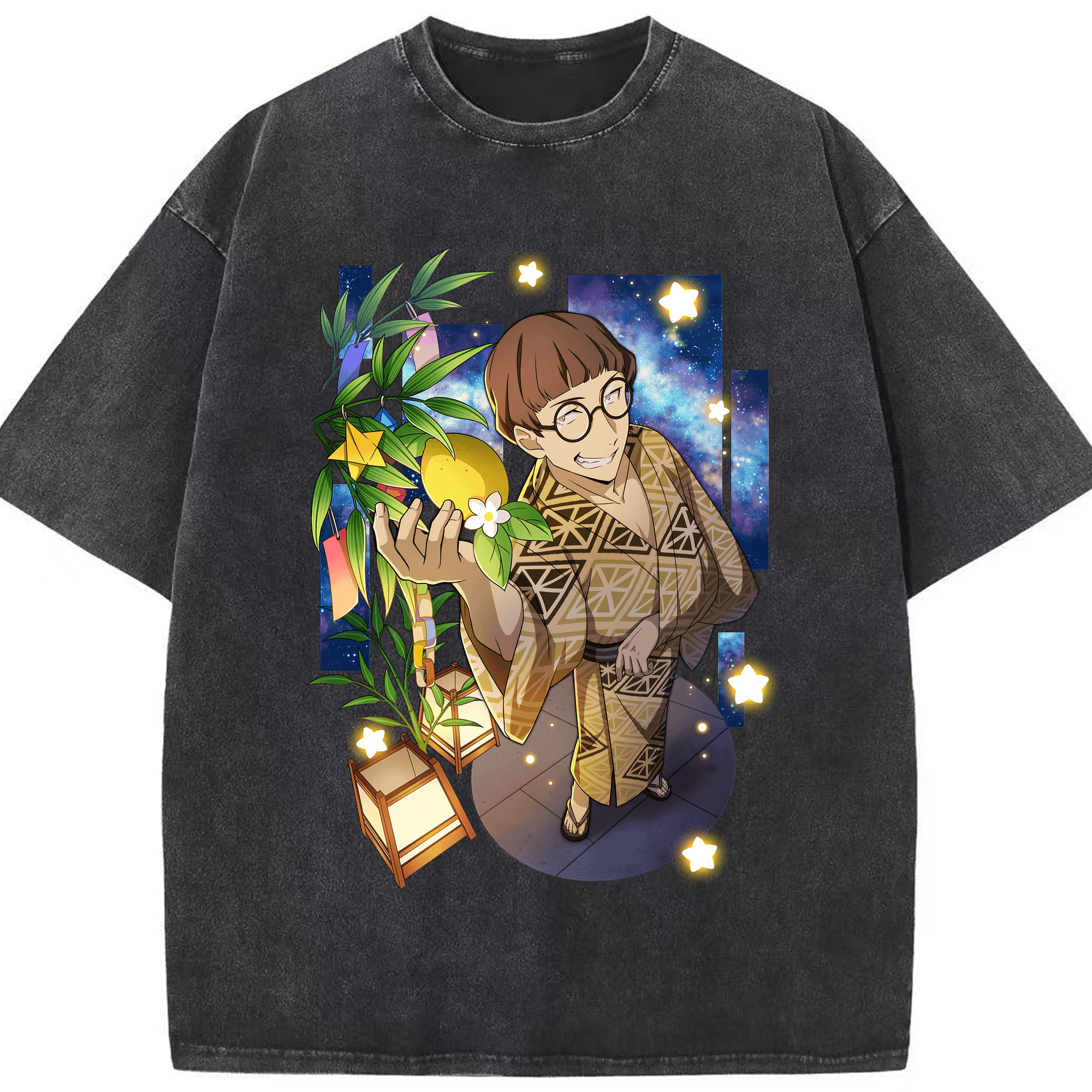 （画像用） 文豪ストレイドッグス Bungo Stray Dogs 綿100% ヴィンテージ風 半袖Tシャツ（フロントプリント）