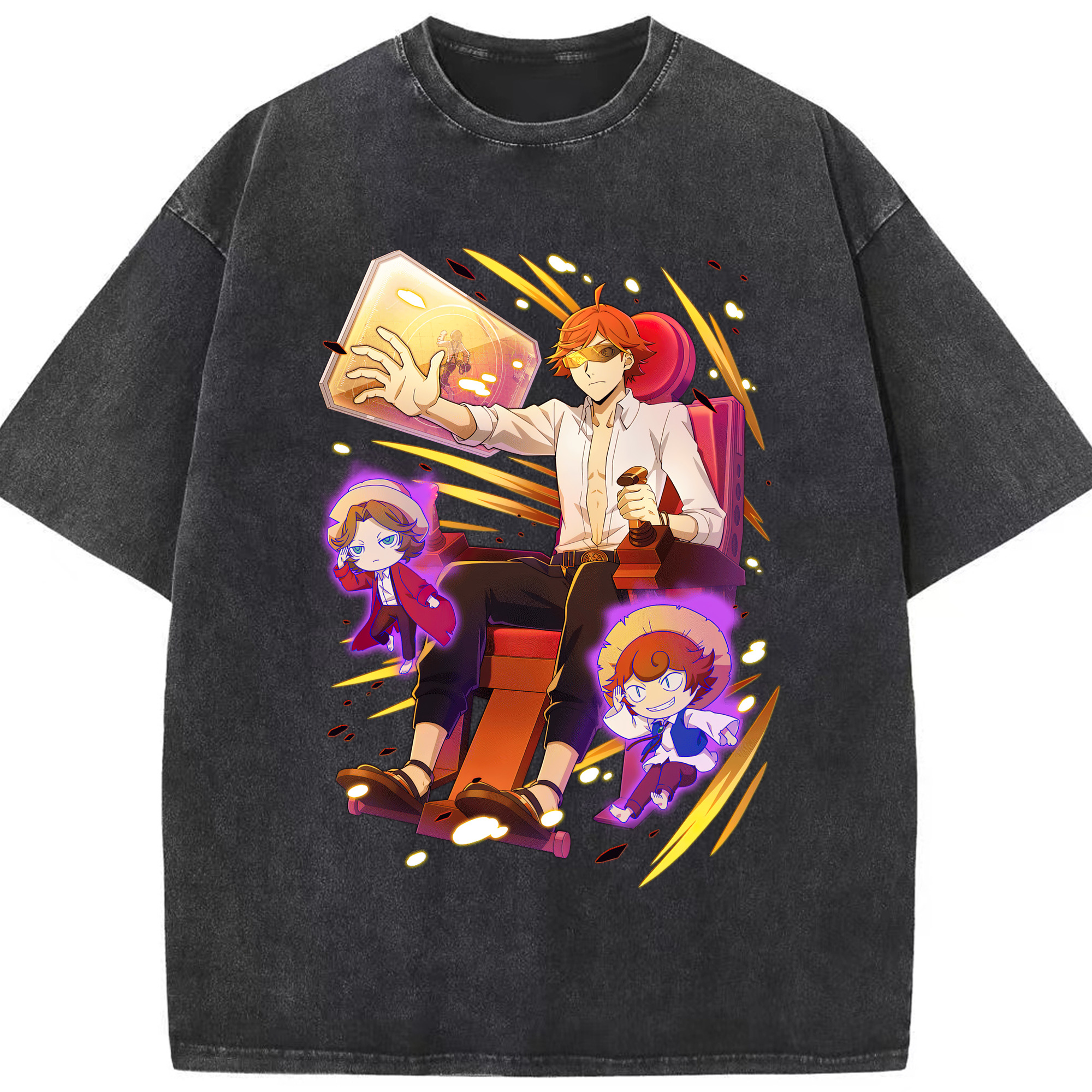 （画像用） 文豪ストレイドッグス Bungo Stray Dogs 綿100% ヴィンテージ風 半袖Tシャツ（フロントプリント）