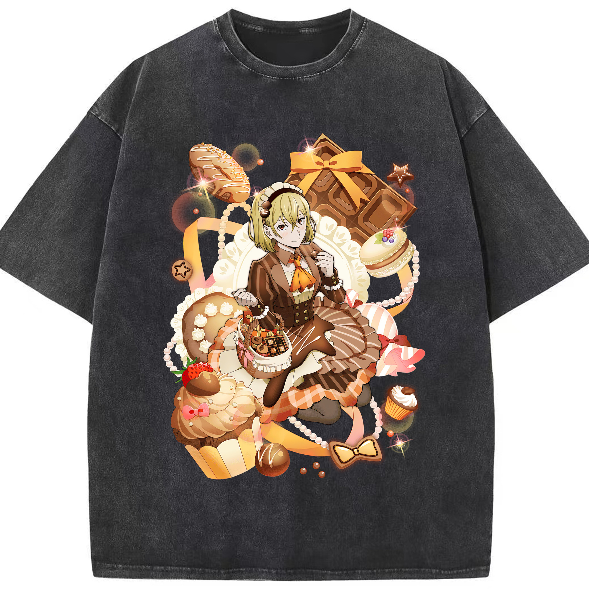 （画像用） 文豪ストレイドッグス Bungo Stray Dogs 綿100% ヴィンテージ風 半袖Tシャツ（フロントプリント）