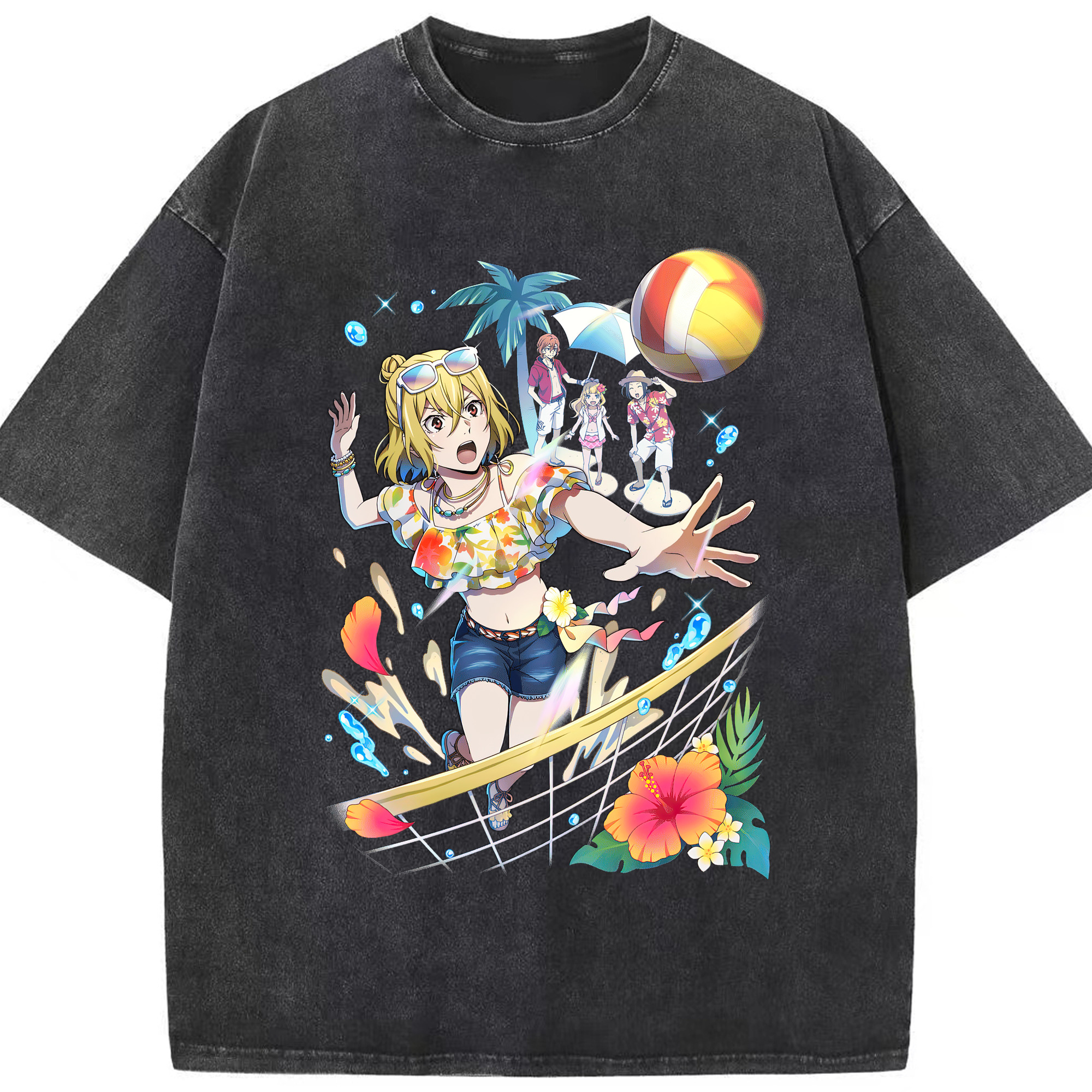 （画像用） 文豪ストレイドッグス Bungo Stray Dogs 綿100% ヴィンテージ風 半袖Tシャツ（フロントプリント）
