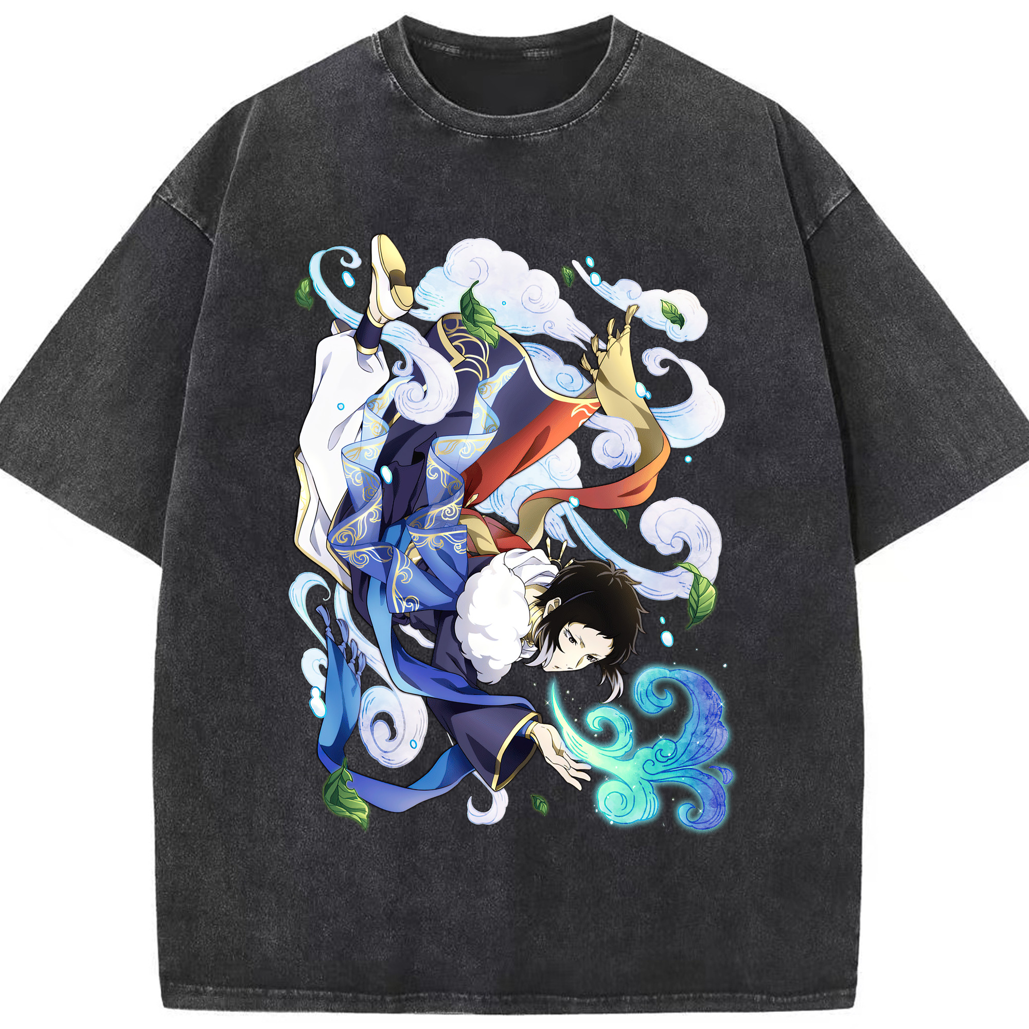 （画像用） 文豪ストレイドッグス Bungo Stray Dogs 綿100% ヴィンテージ風 半袖Tシャツ（フロントプリント）