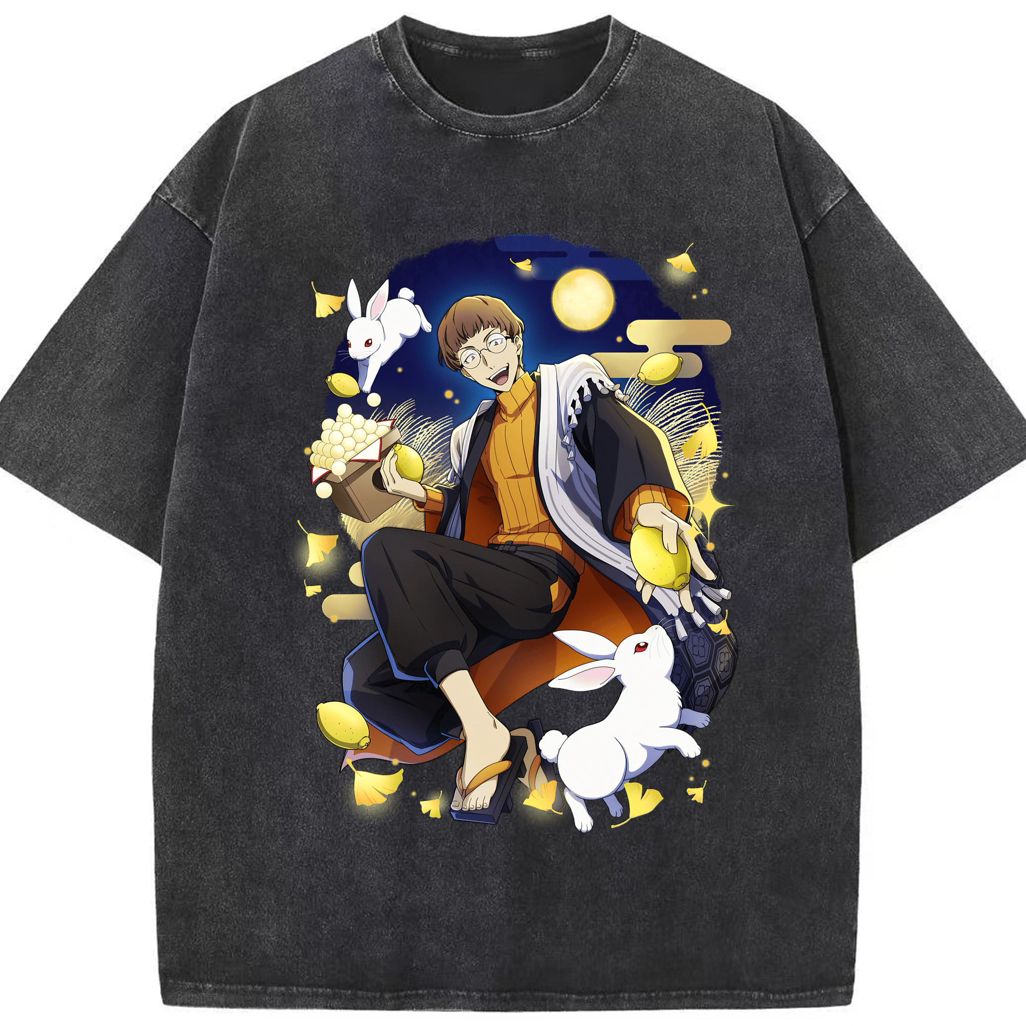 （画像用） 文豪ストレイドッグス Bungo Stray Dogs 綿100% ヴィンテージ風 半袖Tシャツ（フロントプリント）