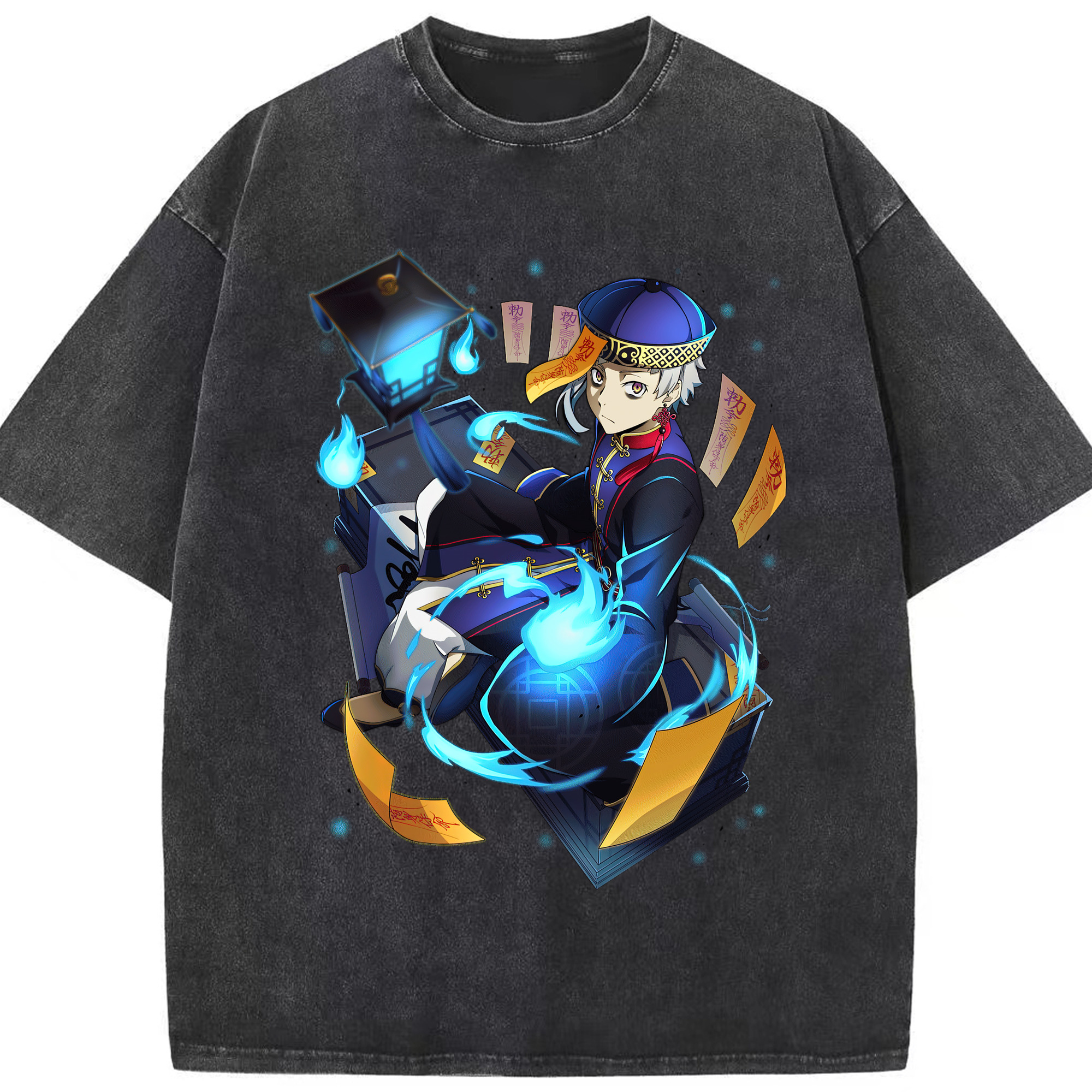 （画像用） 文豪ストレイドッグス Bungo Stray Dogs 綿100% ヴィンテージ風 半袖Tシャツ（フロントプリント）