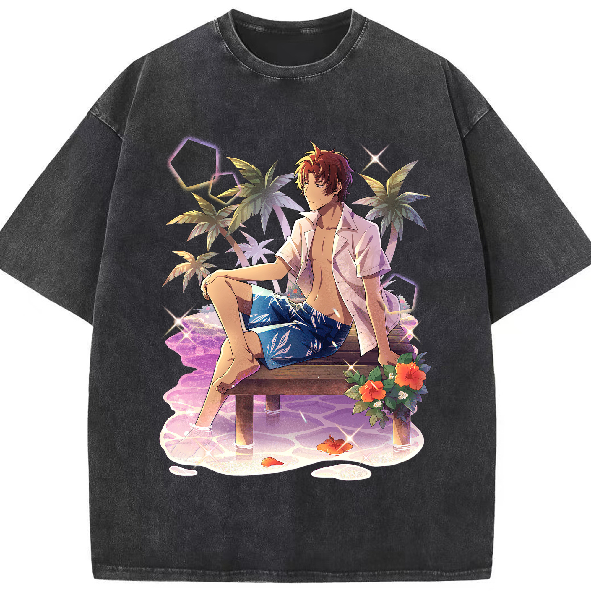（画像用） 文豪ストレイドッグス Bungo Stray Dogs 綿100% ヴィンテージ風 半袖Tシャツ（フロントプリント）