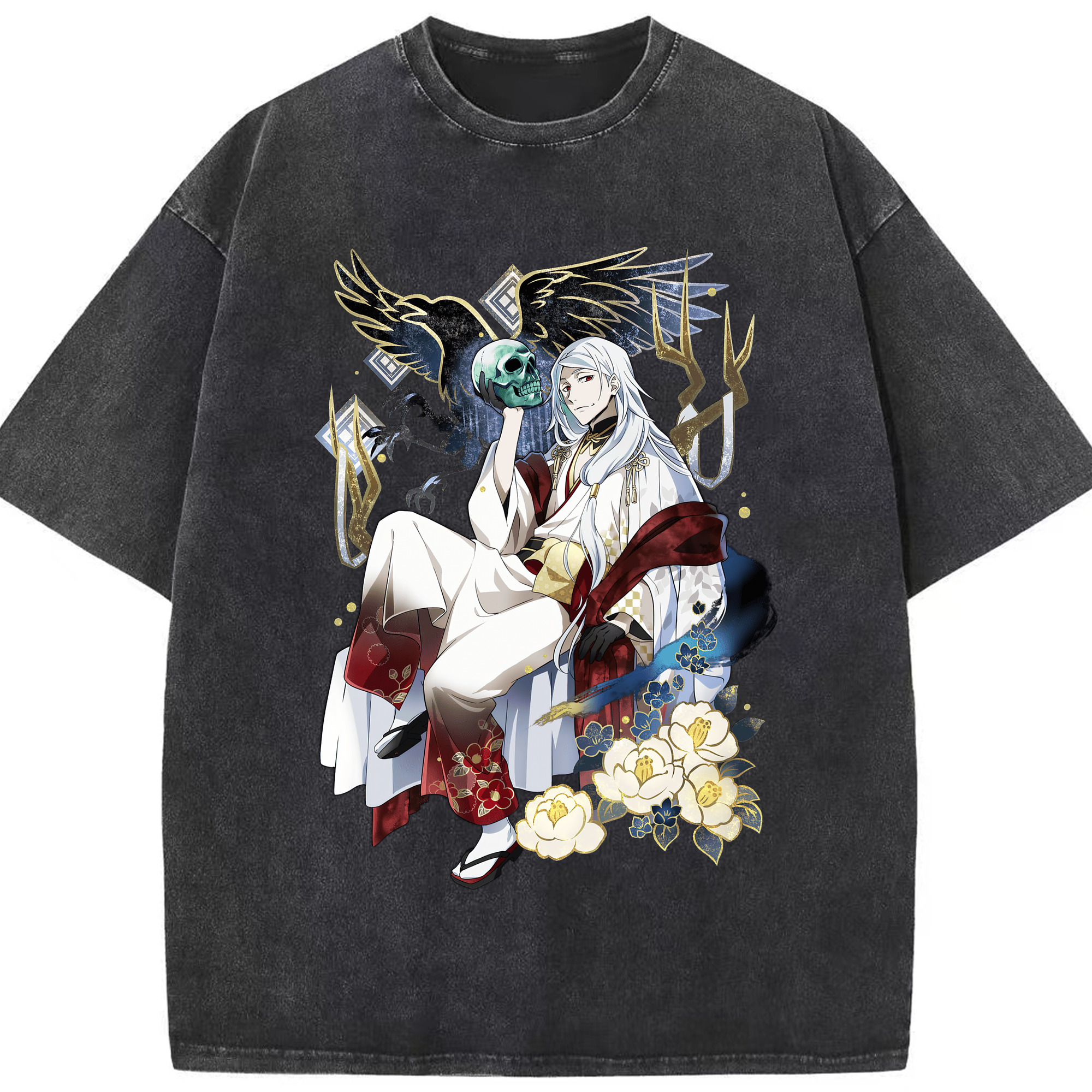 （画像用） 文豪ストレイドッグス Bungo Stray Dogs 綿100% ヴィンテージ風 半袖Tシャツ（フロントプリント）