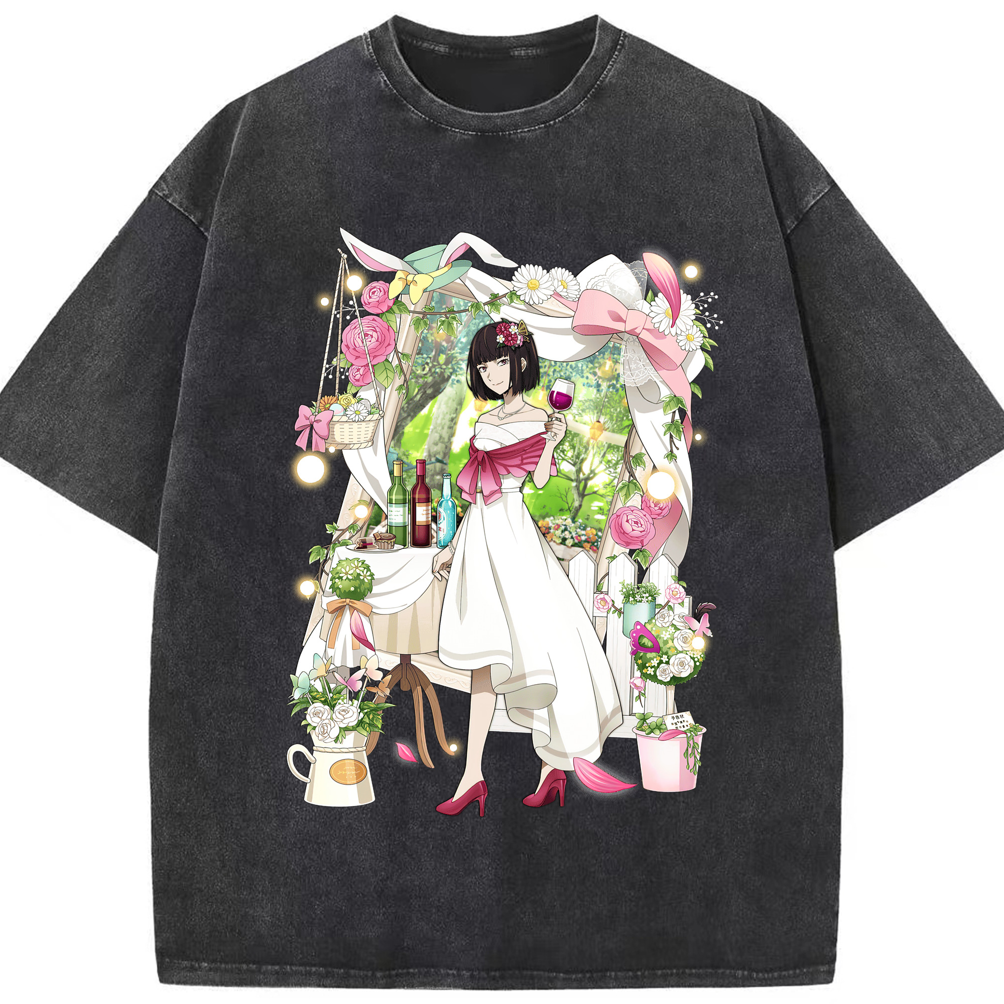 （画像用） 文豪ストレイドッグス Bungo Stray Dogs 綿100% ヴィンテージ風 半袖Tシャツ（フロントプリント）
