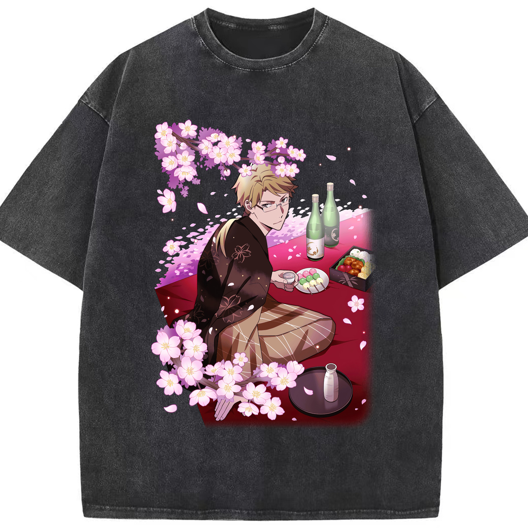 （画像用） 文豪ストレイドッグス Bungo Stray Dogs 綿100% ヴィンテージ風 半袖Tシャツ（フロントプリント）