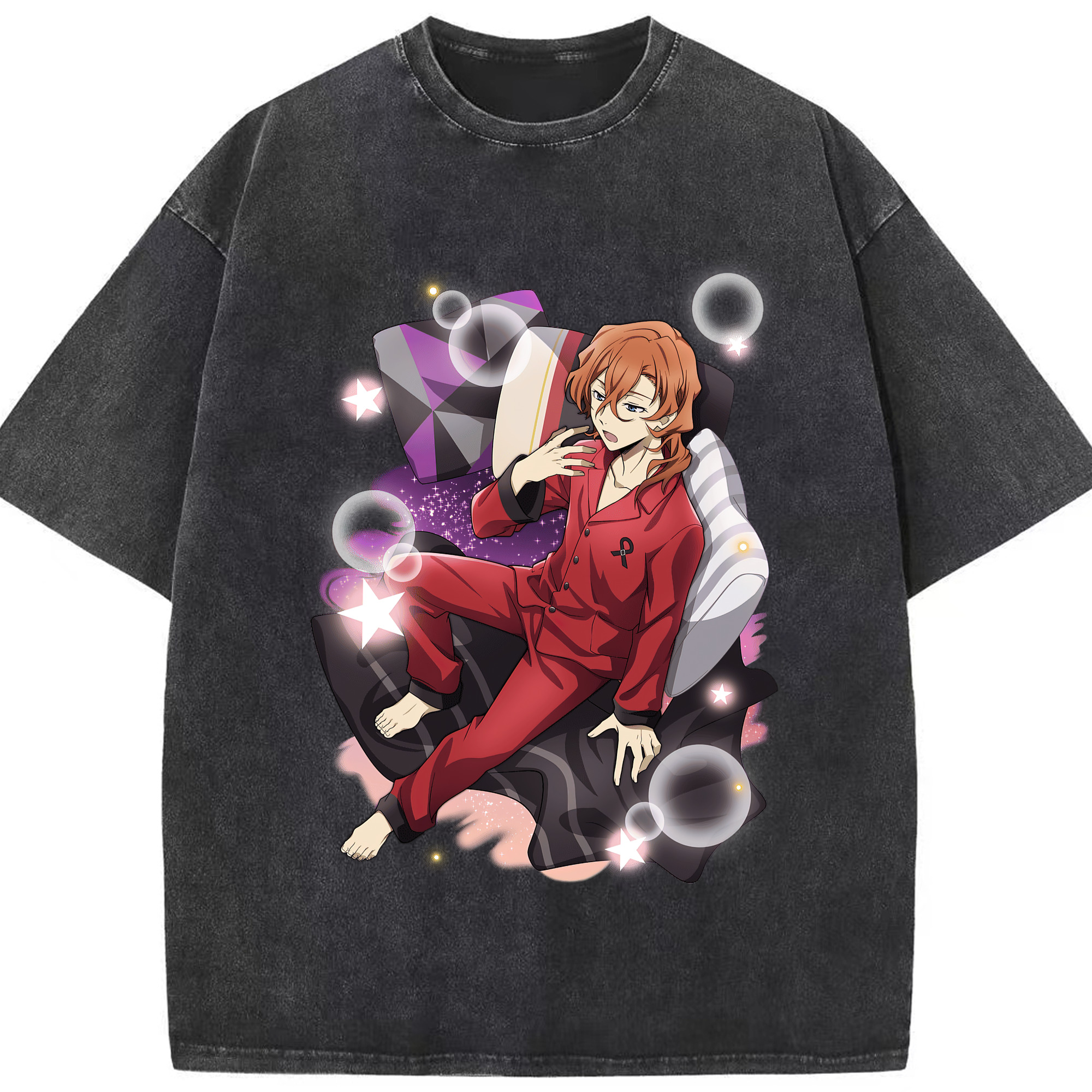 （画像用） 文豪ストレイドッグス Bungo Stray Dogs 綿100% ヴィンテージ風 半袖Tシャツ（フロントプリント）