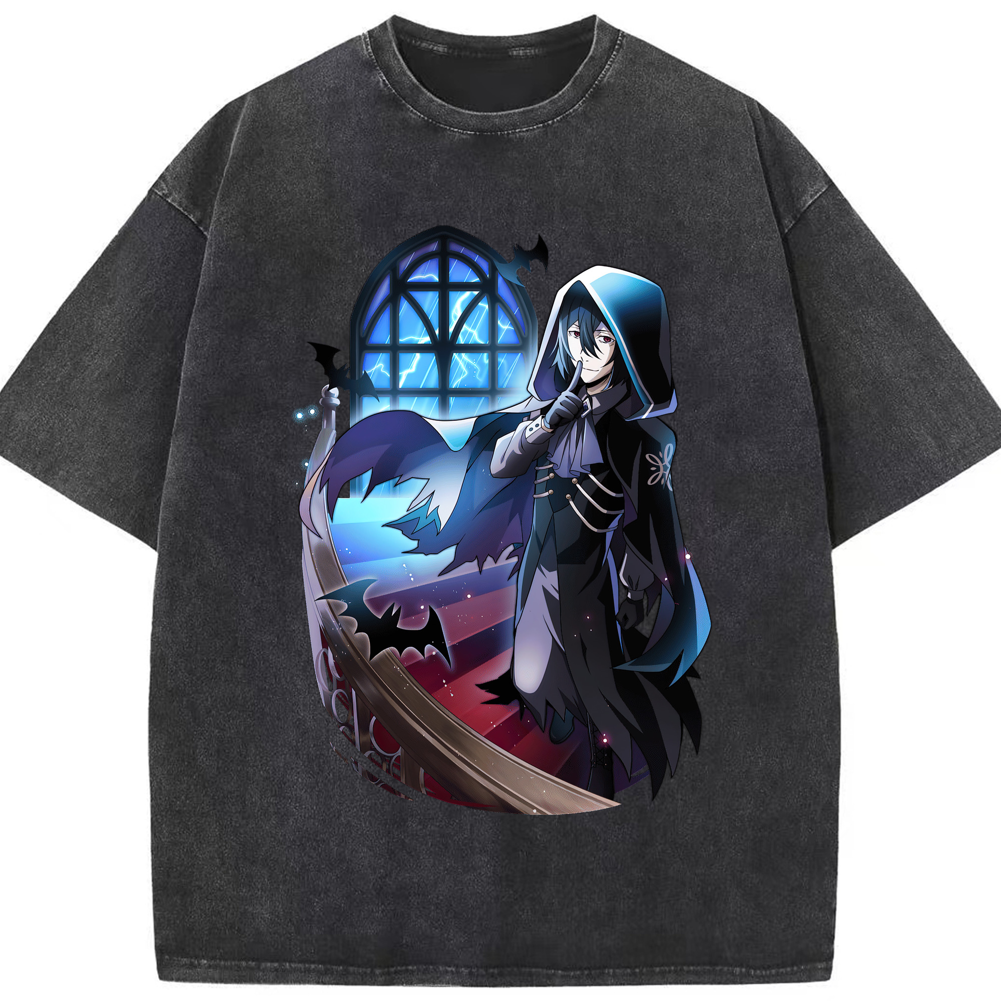 （画像用） 文豪ストレイドッグス Bungo Stray Dogs 綿100% ヴィンテージ風 半袖Tシャツ（フロントプリント）