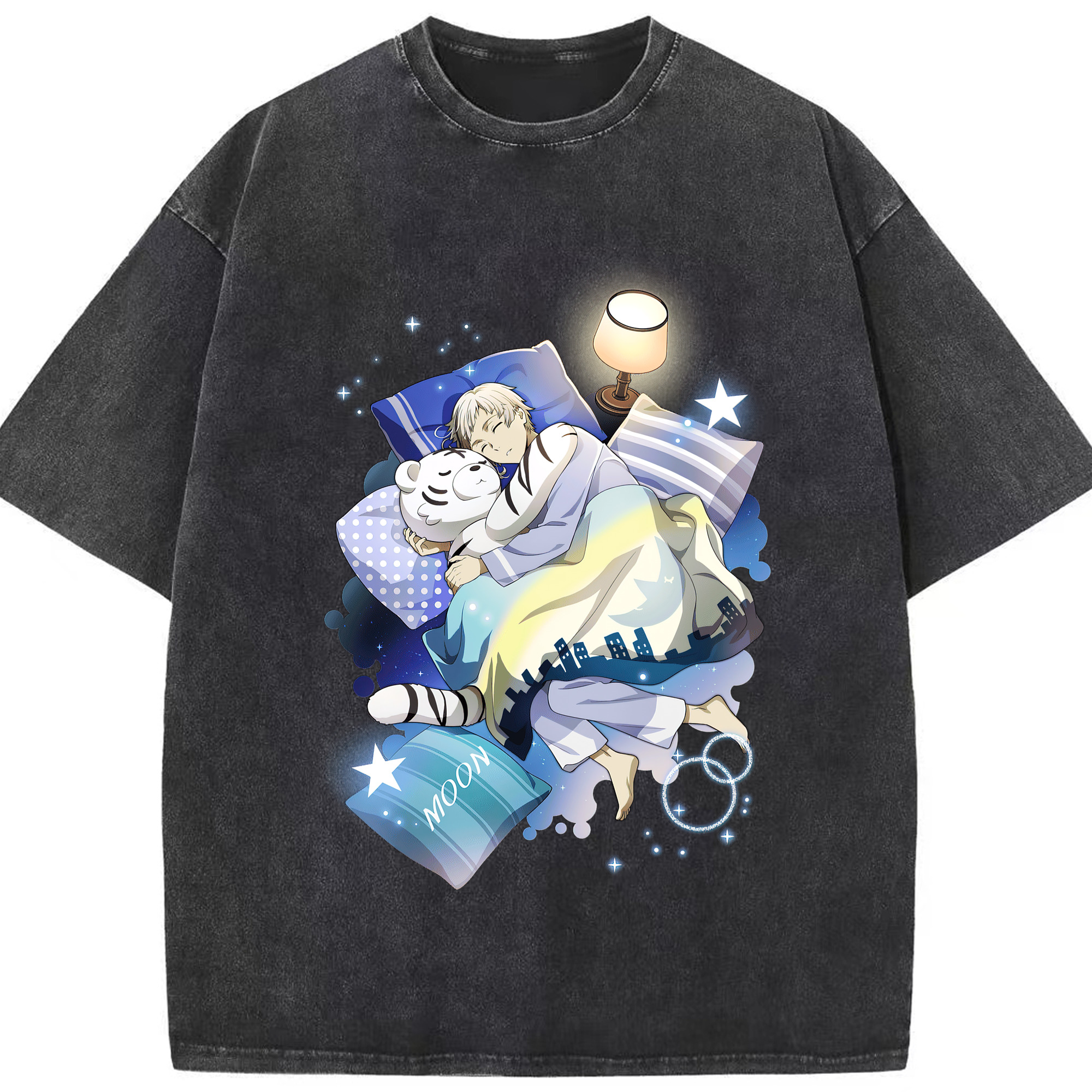 （画像用） 文豪ストレイドッグス Bungo Stray Dogs 綿100% ヴィンテージ風 半袖Tシャツ（フロントプリント）