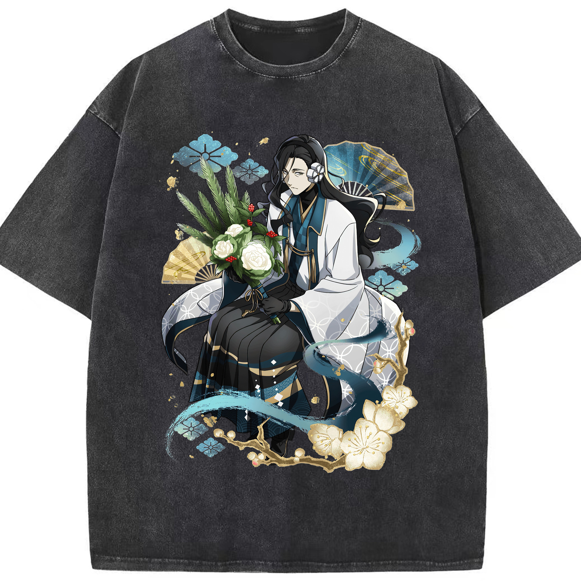 （画像用） 文豪ストレイドッグス Bungo Stray Dogs 綿100% ヴィンテージ風 半袖Tシャツ（フロントプリント）