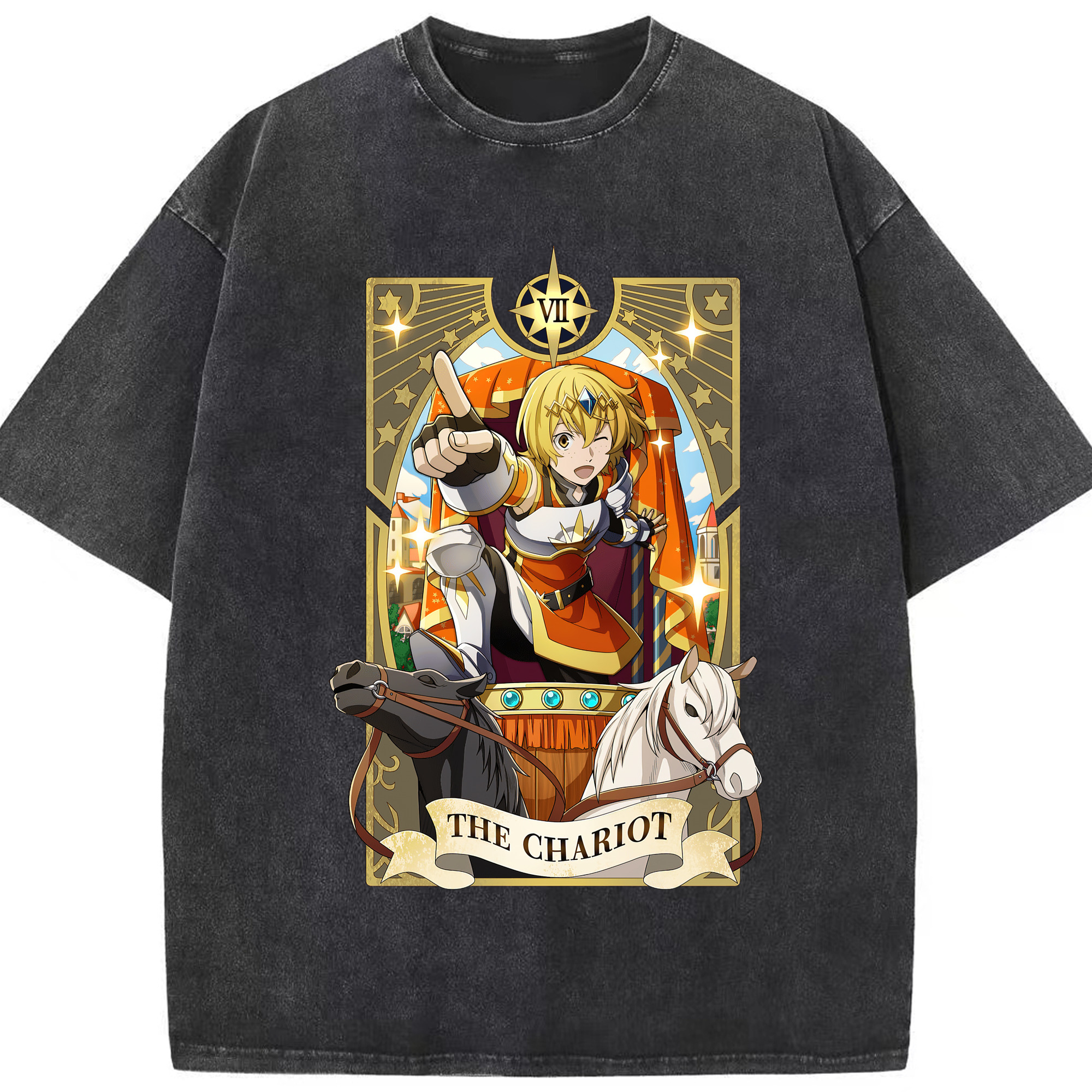 （画像用） 文豪ストレイドッグス Bungo Stray Dogs 綿100% ヴィンテージ風 半袖Tシャツ（フロントプリント）