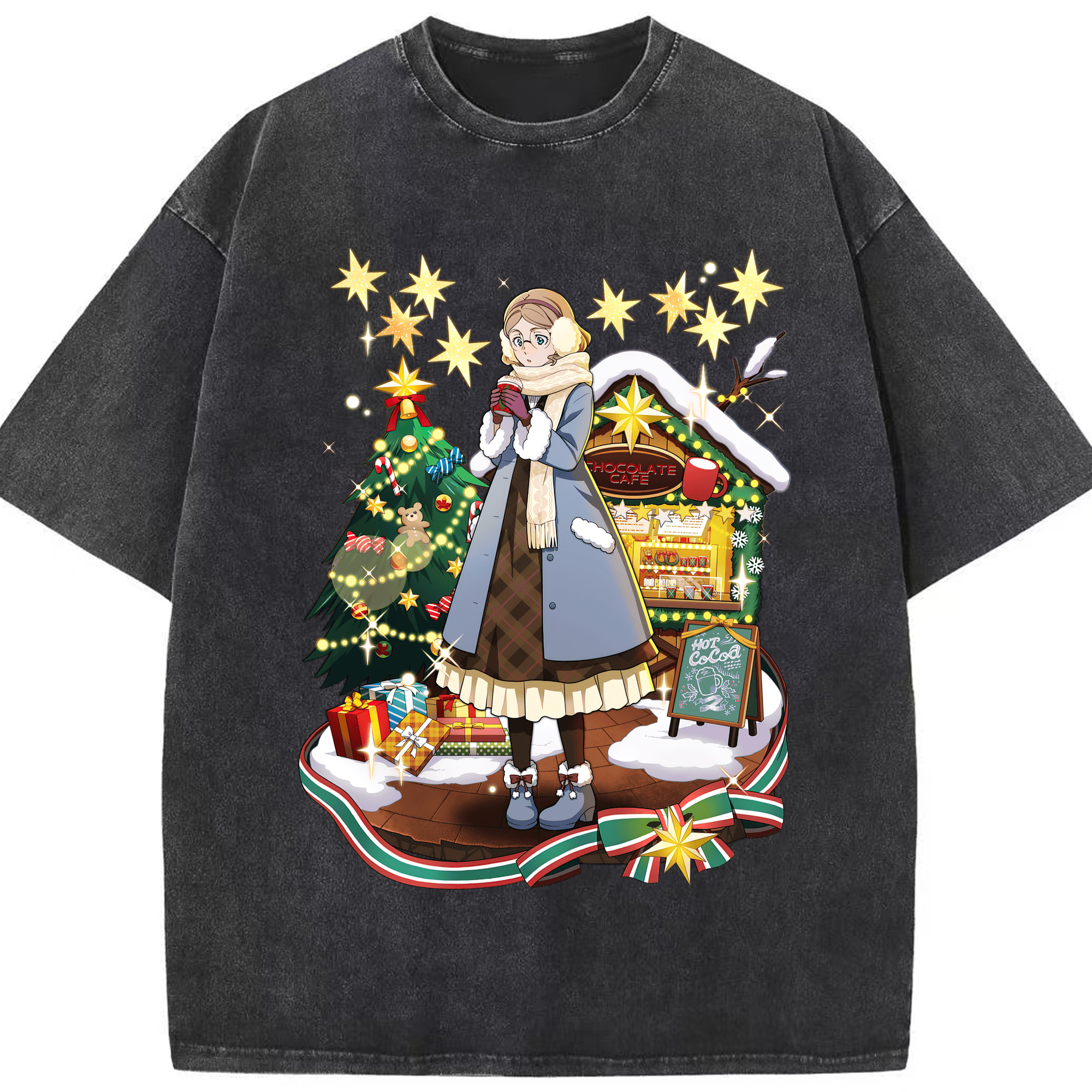 （画像用） 文豪ストレイドッグス Bungo Stray Dogs 綿100% ヴィンテージ風 半袖Tシャツ（フロントプリント）