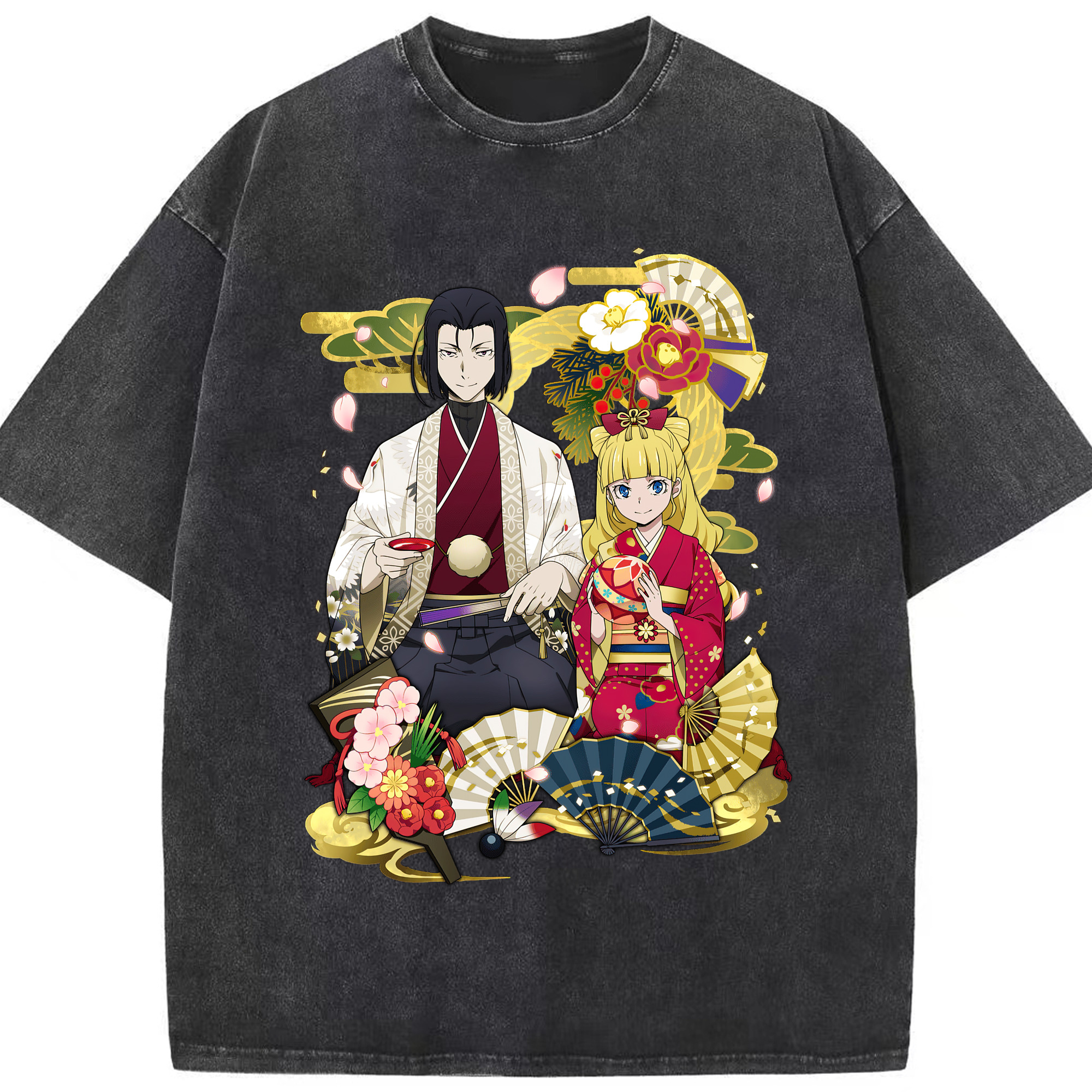 （画像用） 文豪ストレイドッグス Bungo Stray Dogs 綿100% ヴィンテージ風 半袖Tシャツ（フロントプリント）