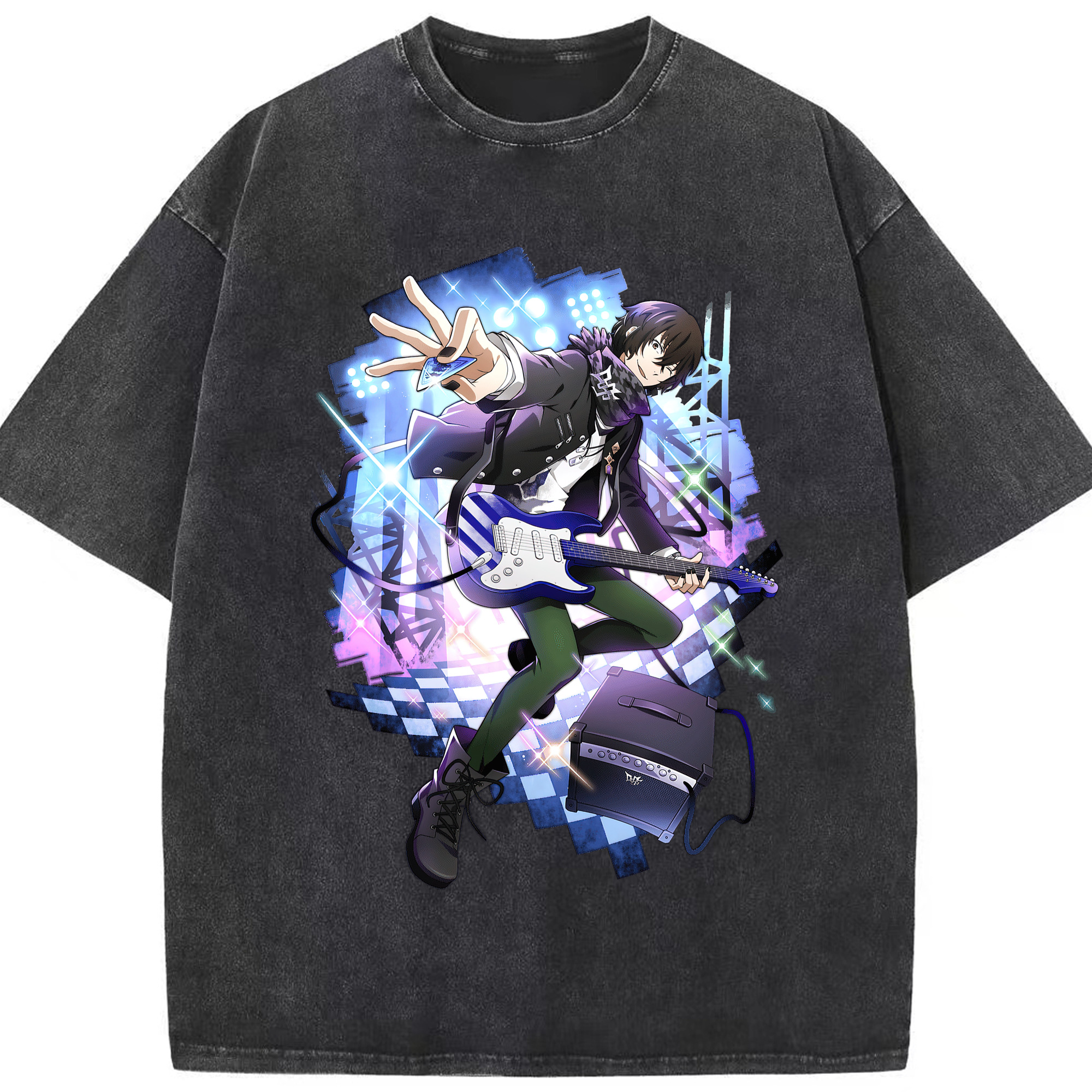 （画像用） 文豪ストレイドッグス Bungo Stray Dogs 綿100% ヴィンテージ風 半袖Tシャツ（フロントプリント）