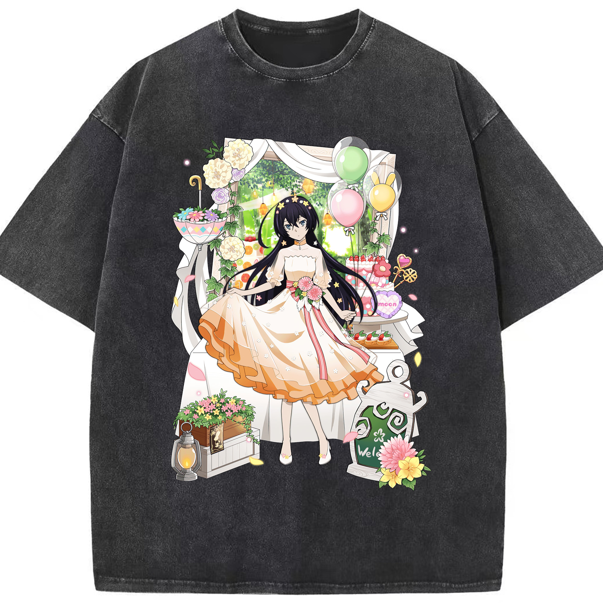（画像用） 文豪ストレイドッグス Bungo Stray Dogs 綿100% ヴィンテージ風 半袖Tシャツ（フロントプリント）