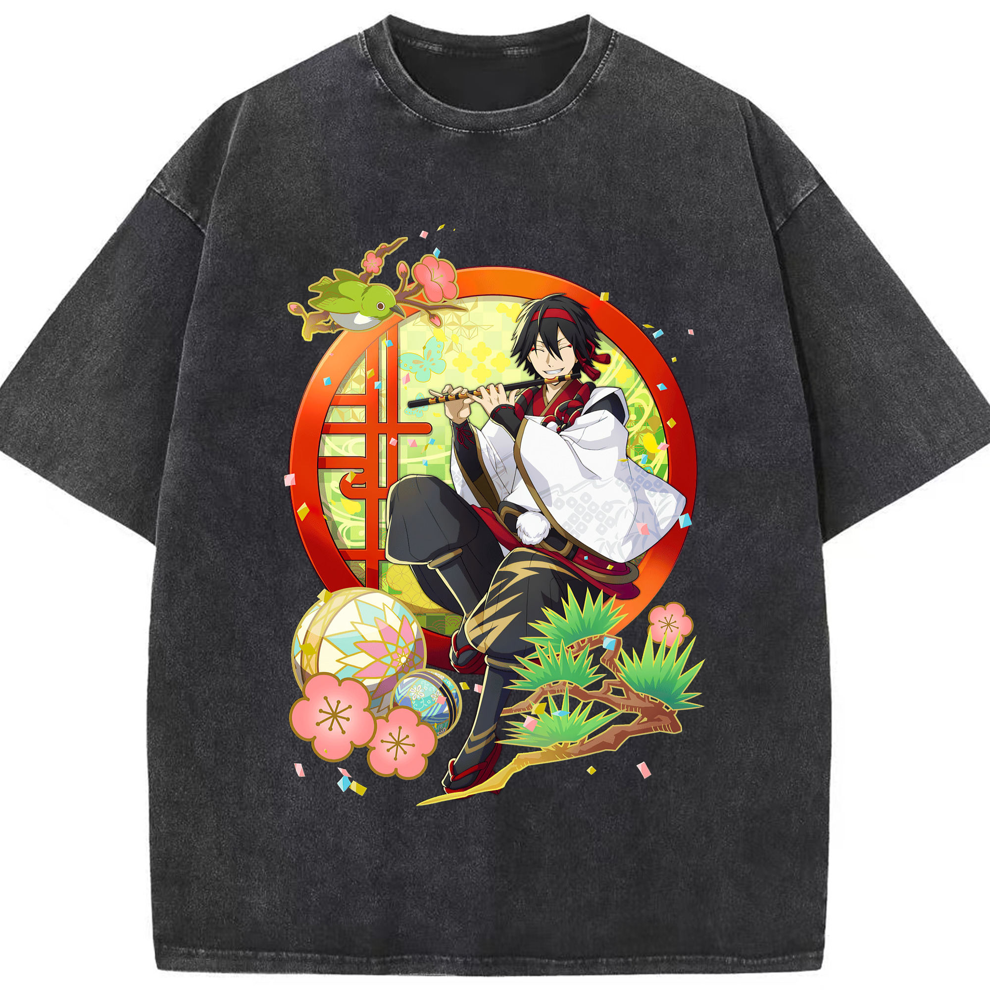 （画像用） 文豪ストレイドッグス Bungo Stray Dogs 綿100% ヴィンテージ風 半袖Tシャツ（フロントプリント）