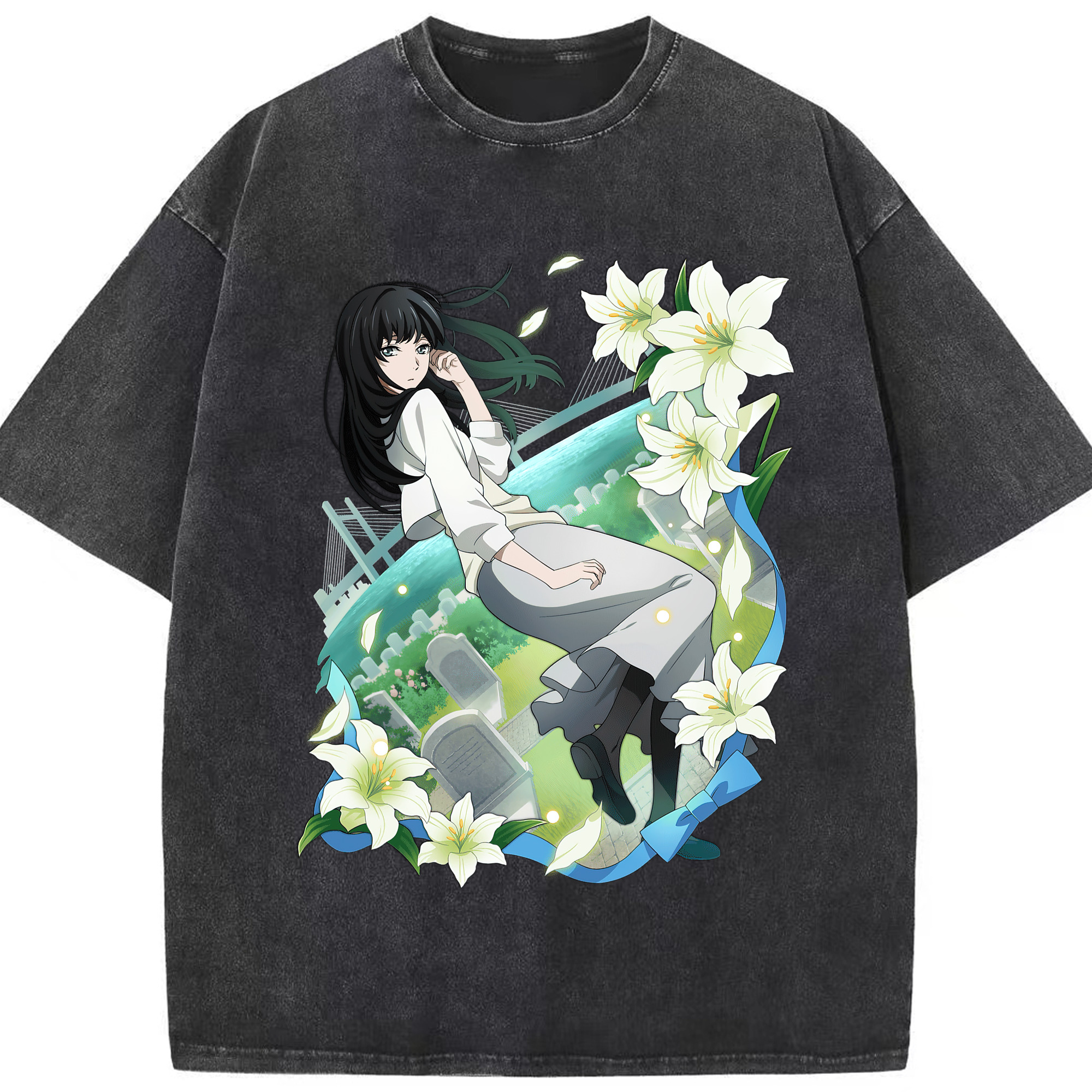 （画像用） 文豪ストレイドッグス Bungo Stray Dogs 綿100% ヴィンテージ風 半袖Tシャツ（フロントプリント）