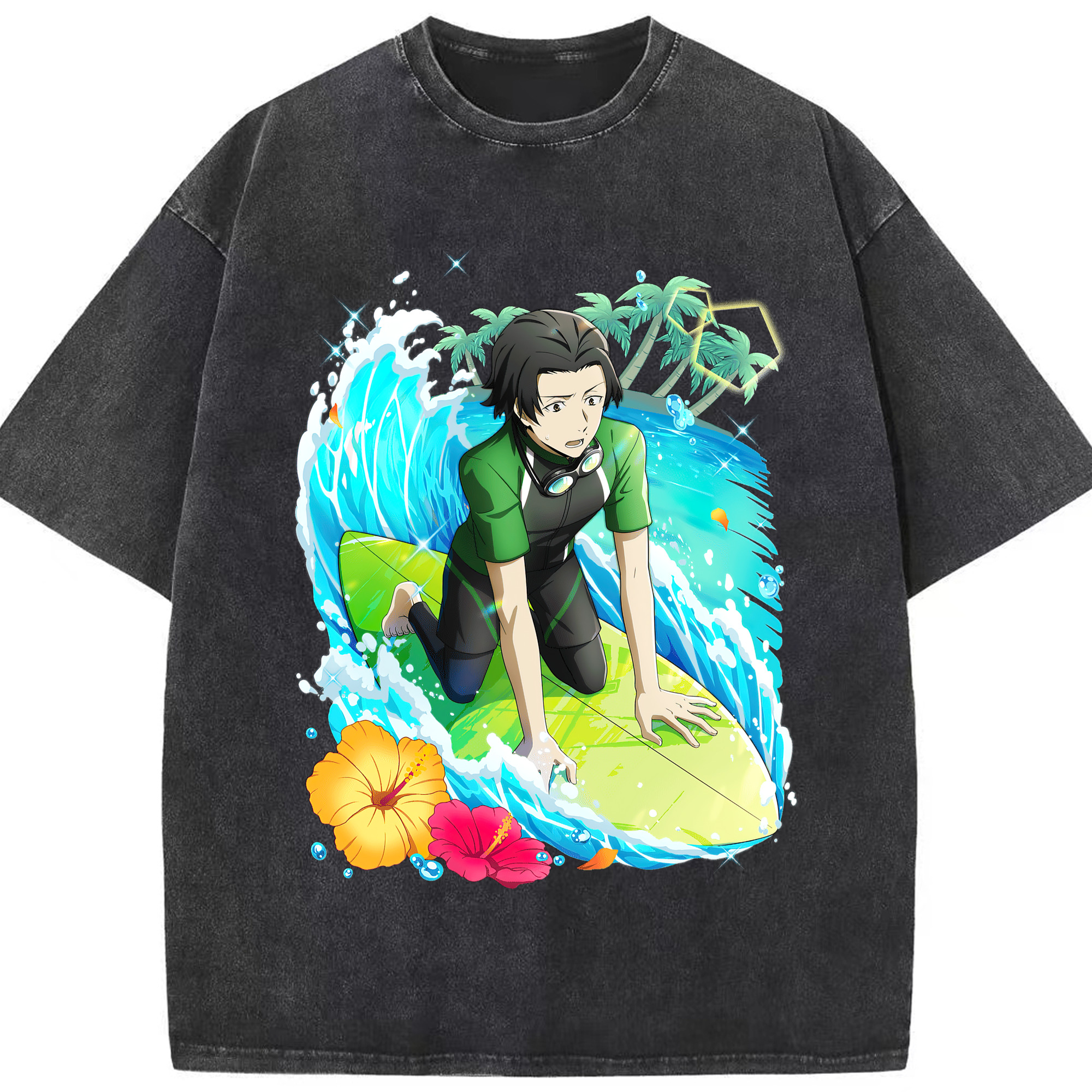 （画像用） 文豪ストレイドッグス Bungo Stray Dogs 綿100% ヴィンテージ風 半袖Tシャツ（フロントプリント）